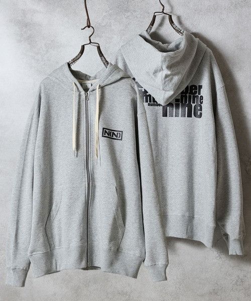 Number (N)ine number nine FIRM COTTON FULL ZIP HOODIE | Grailed