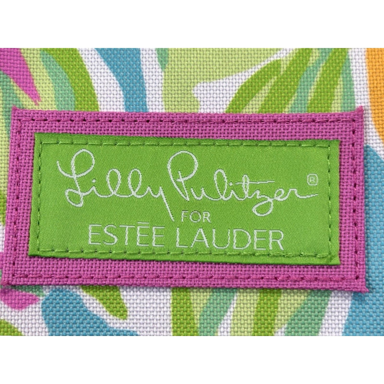 Lilly Pulitzer LILLY PULITZER x ESTEE LAUDER Tote Bag LEMONS / FLORAL Yellow Green Pink EUC Size ONE SIZE - 4 Thumbnail