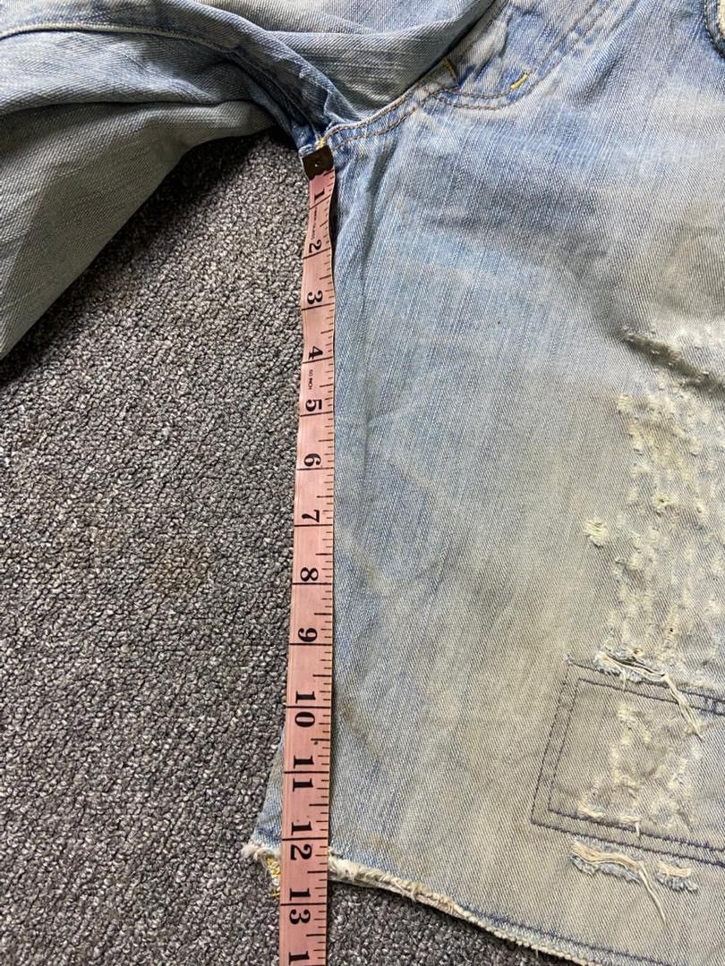 Edwin Vintage Edwin 503 Distressed Ripped Short Jeans (181) Size US 33 - 6 Thumbnail