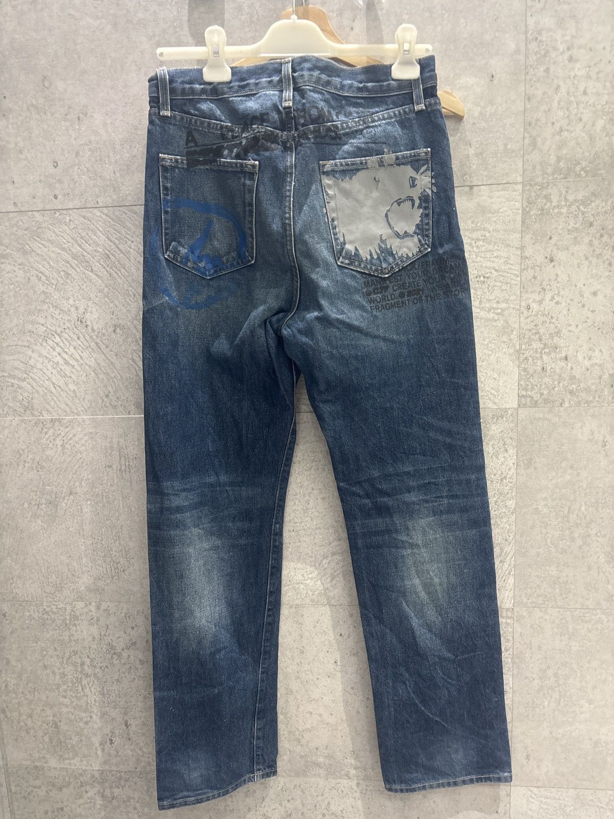 Fragment Design × Kaws × Travis Scott CACTUS JACK FOR FRAGMENT FROM OUR MINDS DENIM PANT 30 Size US 30 / EU 46 - 1 Thumbnail