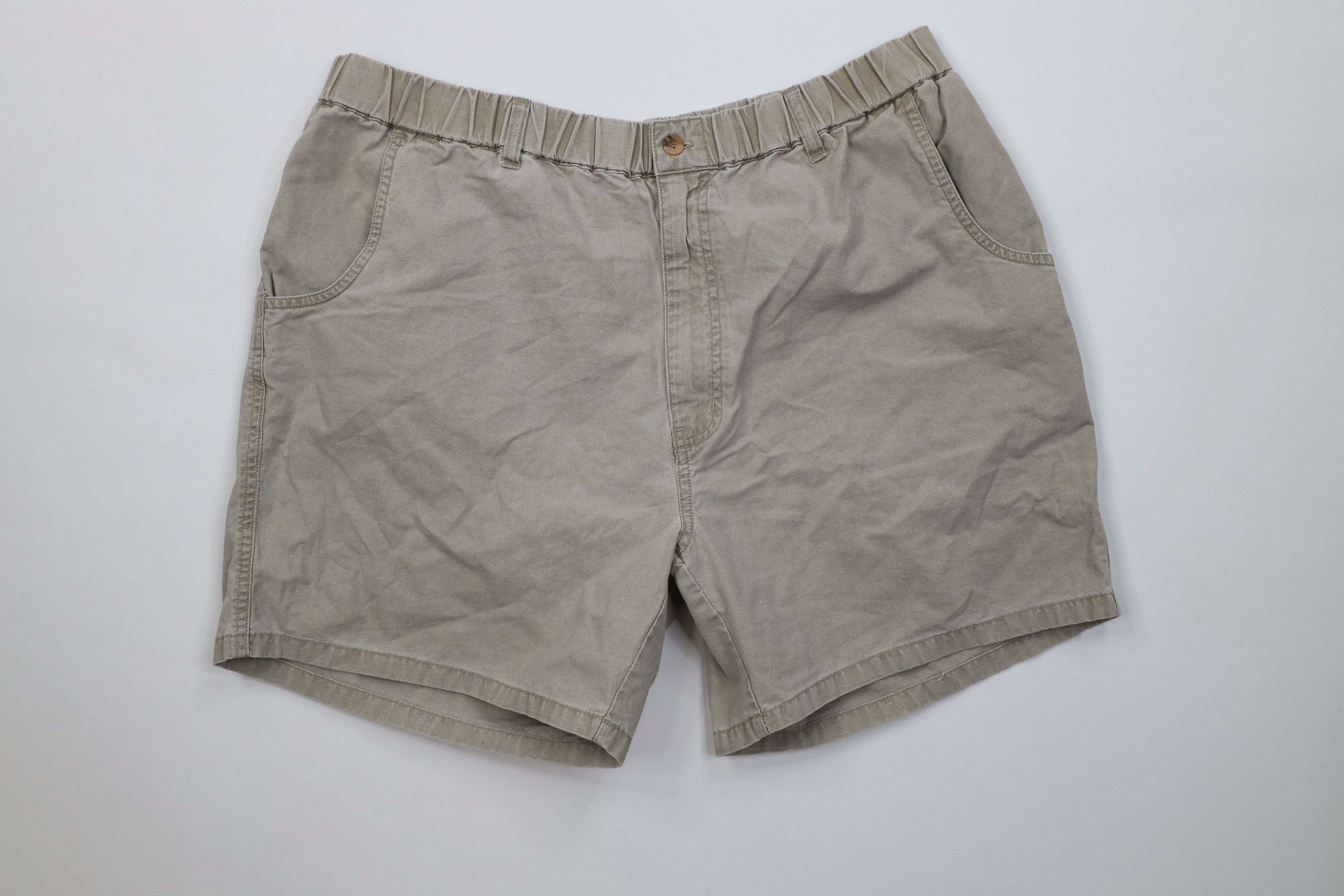 Vintage Vintage 90s Streetwear Stonewash Above Knee Chino Shorts Size US 36 / EU 52 - 1 Thumbnail