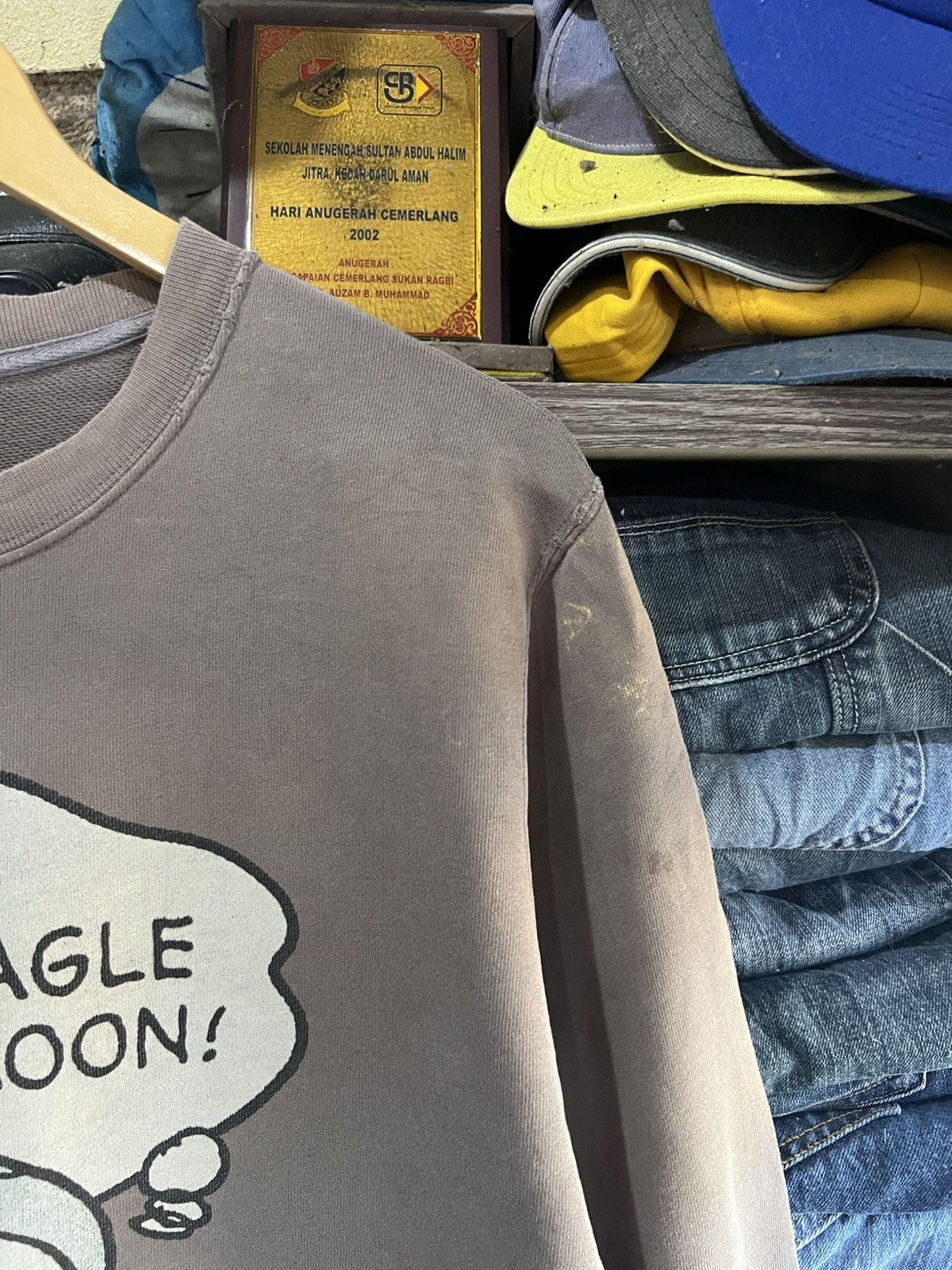 🔥Distressed Uniqlo x Peanuts Crewneck Sweatshirt