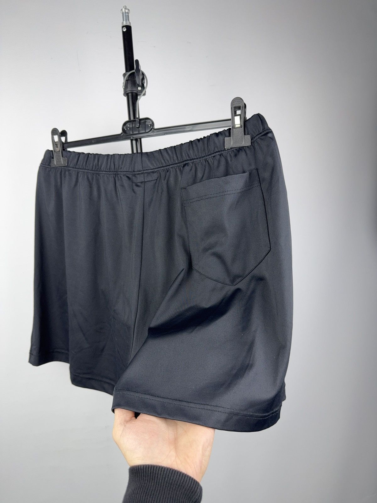 Emporio Armani 90s Retro Emporio Armani Black Swim Shorts Logo Patch L / 52 Size US 36 / EU 52 - 7 Thumbnail
