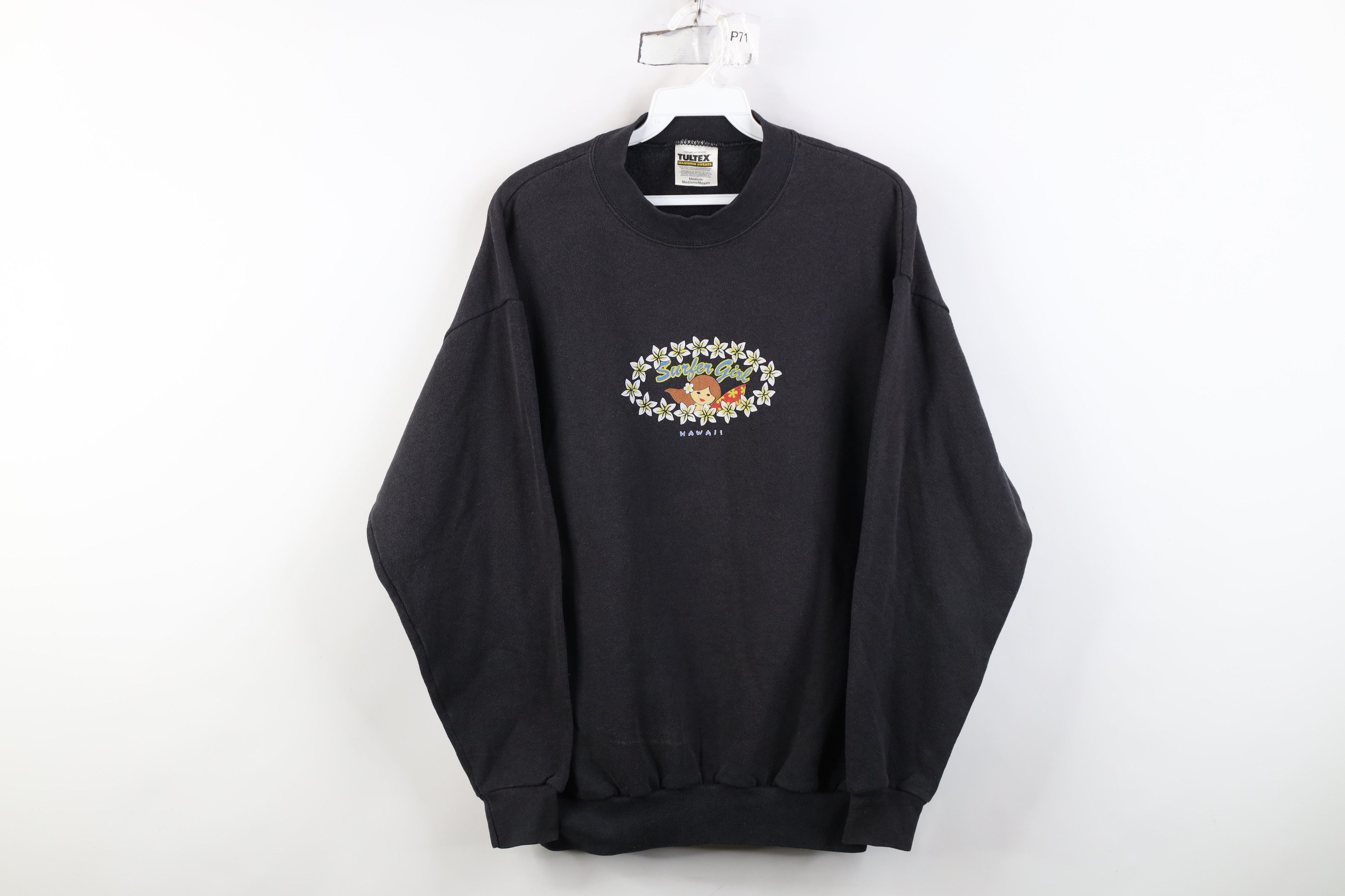 Vintage Vintage 90s Streetwear Babydoll Hawaii Sweatshirt Black Size M / US 6-8 / IT 42-44 - 1 Thumbnail