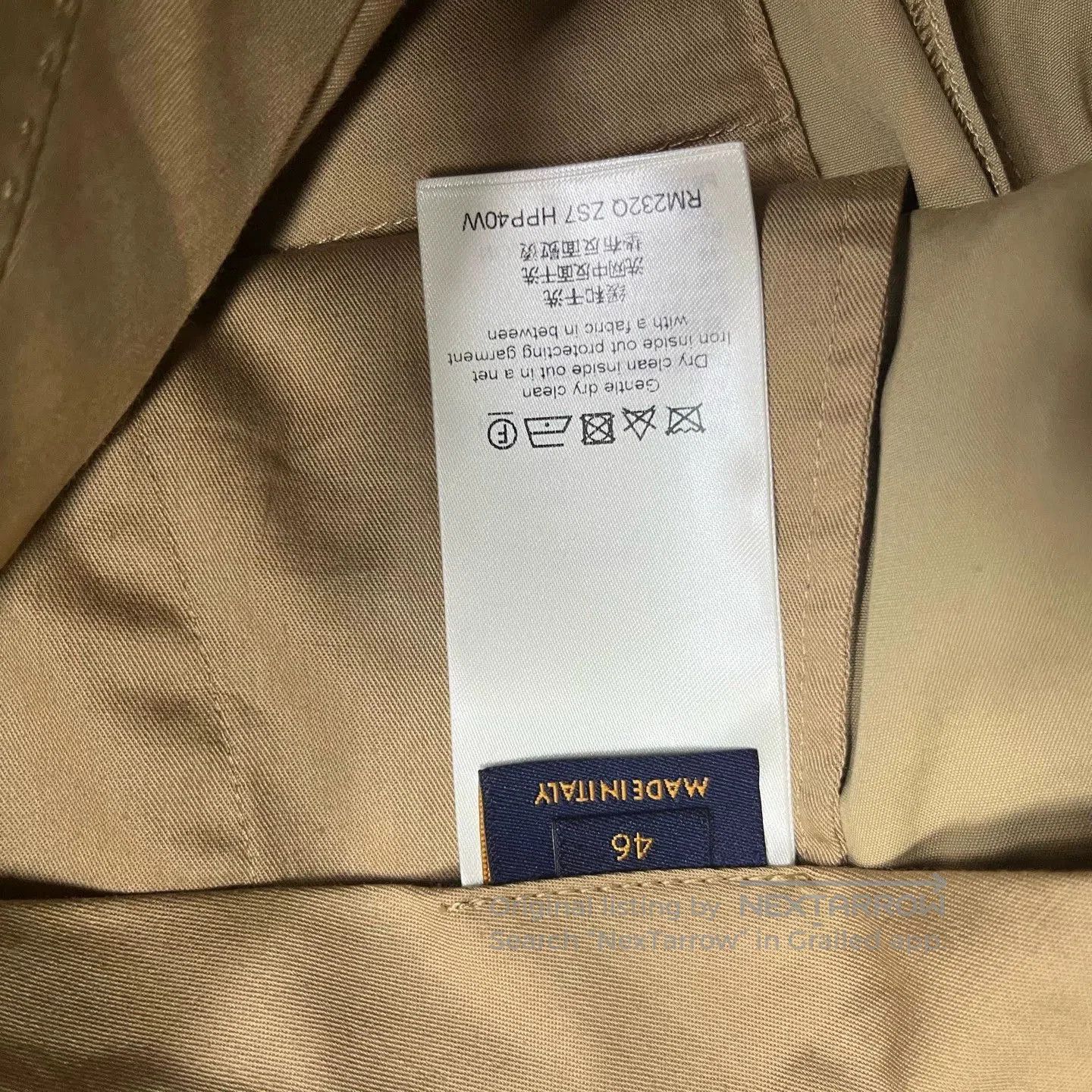 Louis Vuitton beige logo print straight casual pants. Size US 30 / EU 46 - 4 Thumbnail