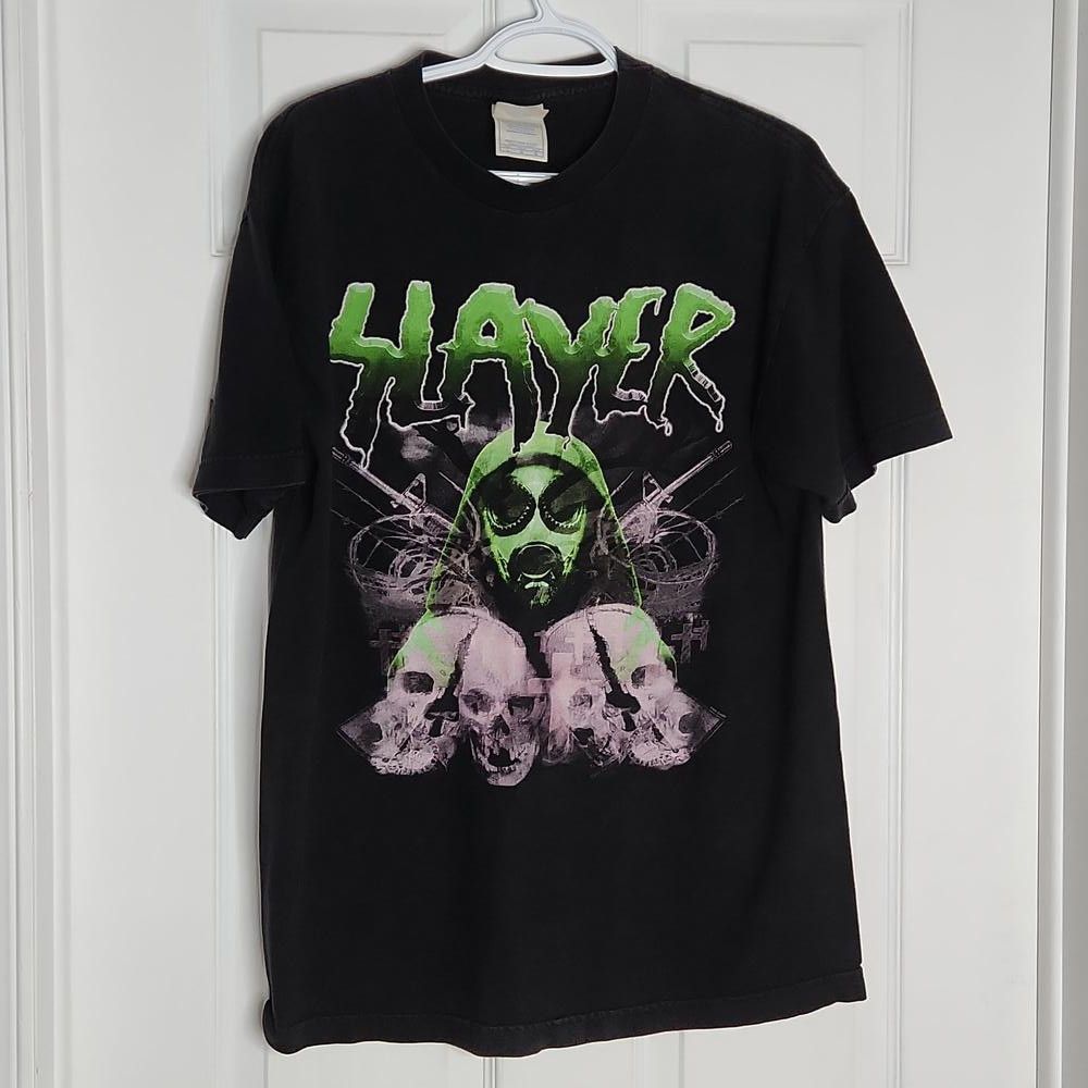 Other Vintage 2002 Slayer Gas Mask T Shirt Large Size US L / EU 52-54 / 3 - 1 Thumbnail