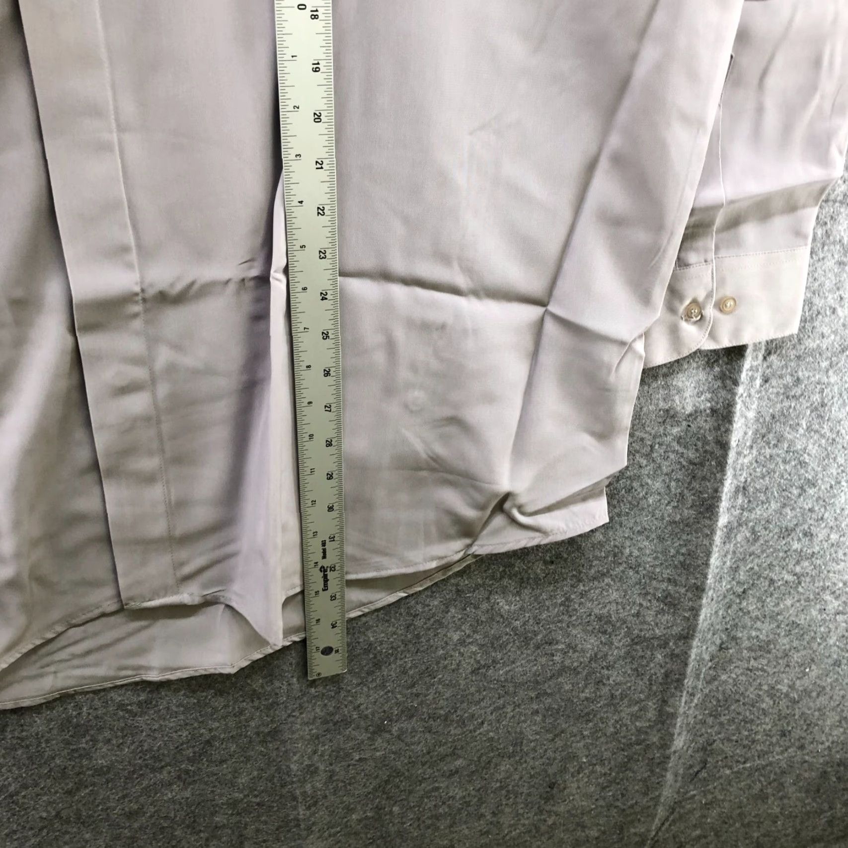 Vintage NEW Jameson Meade Button Up Shirt Gray 19.5 Long Sleeve Polyester Disco Chain Neck Casual Formal Party/Cocktail Mens Size US XXL / EU 58 / 5 - 8 Thumbnail