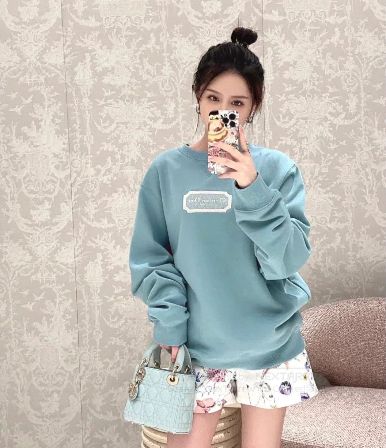 Dior Dior Blue Logo Sweatshirt. Size US XL / EU 56 / 4 - 7 Thumbnail