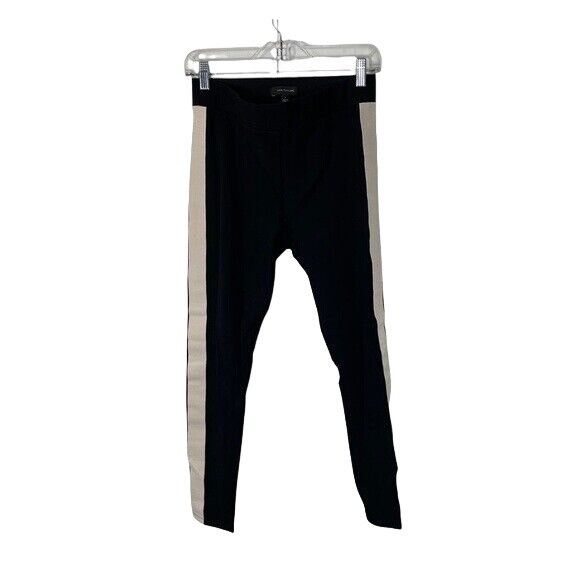 Ann Taylor Ann Taylor Ankle Side Panel Ponte Tuxedo Capri Leggings Blac Size 27" / US 4 / IT 40 - 3 Thumbnail