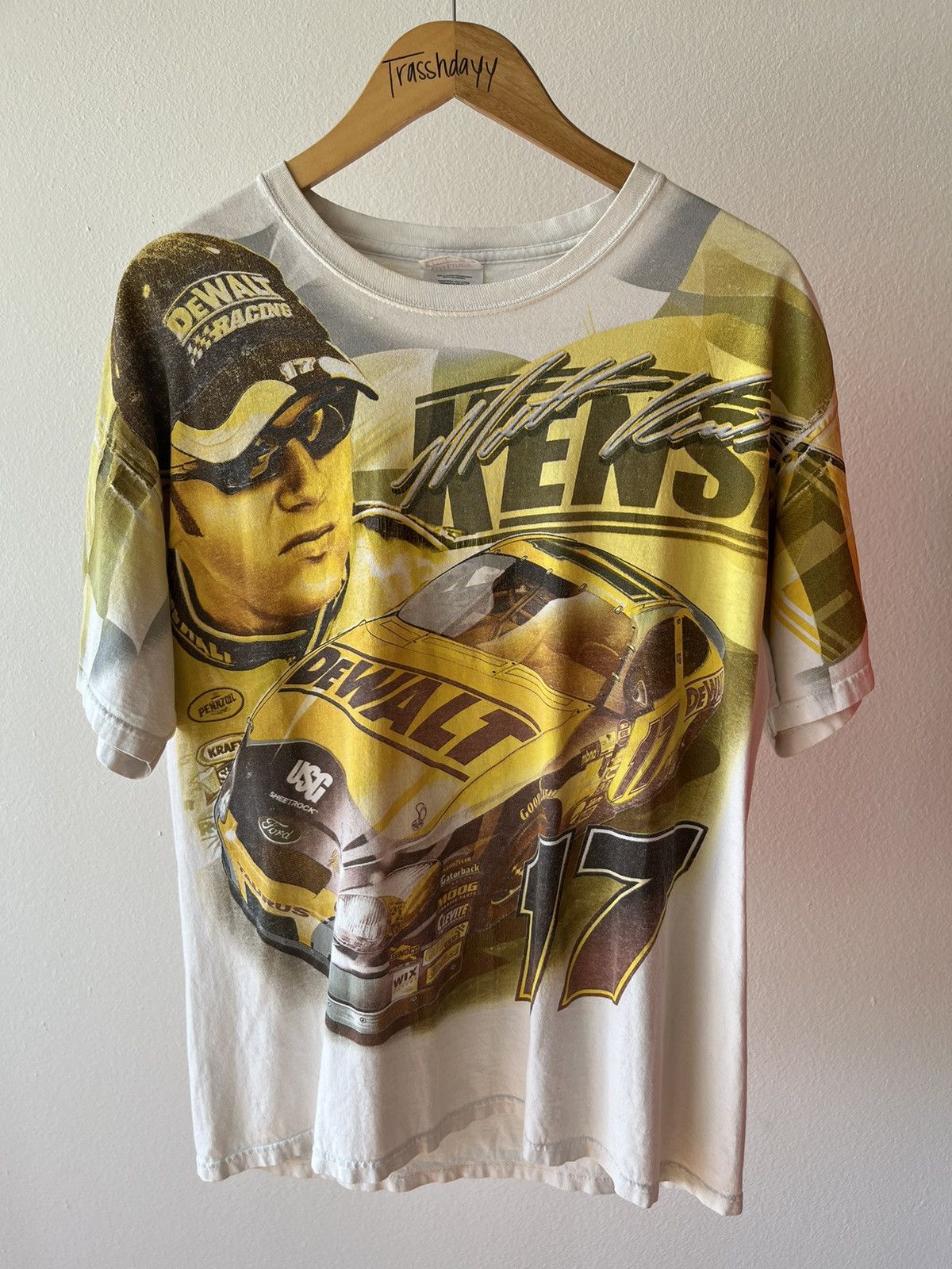 NASCAR × Vintage NASCAR Matt Kenneth #17 De Walt Tee 2005 Size US L / EU 52-54 / 3 - 4 Thumbnail