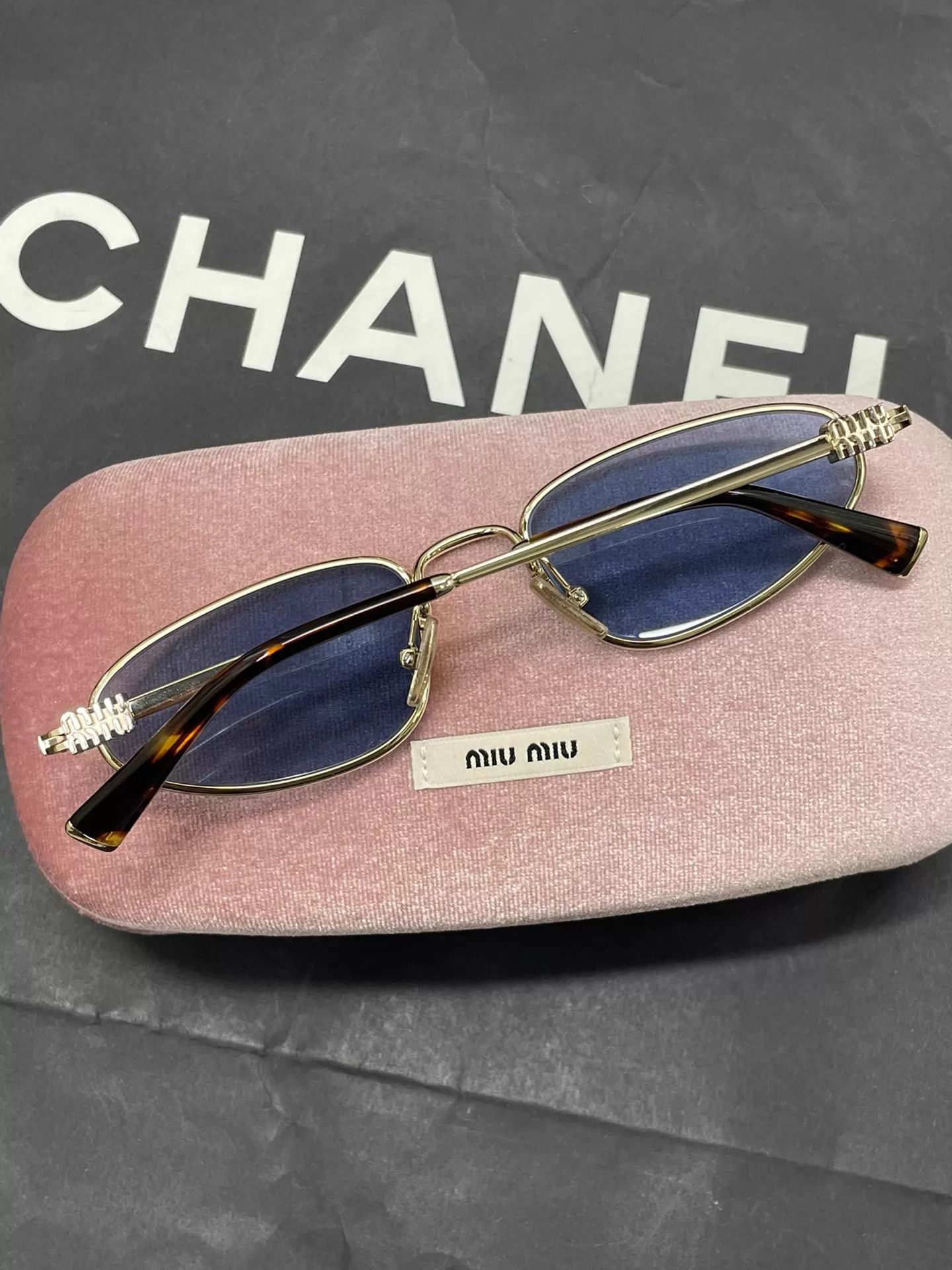 Miu Miu MIU MIU SMUA52 light trendy sunglasses Size ONE SIZE - 3 Thumbnail