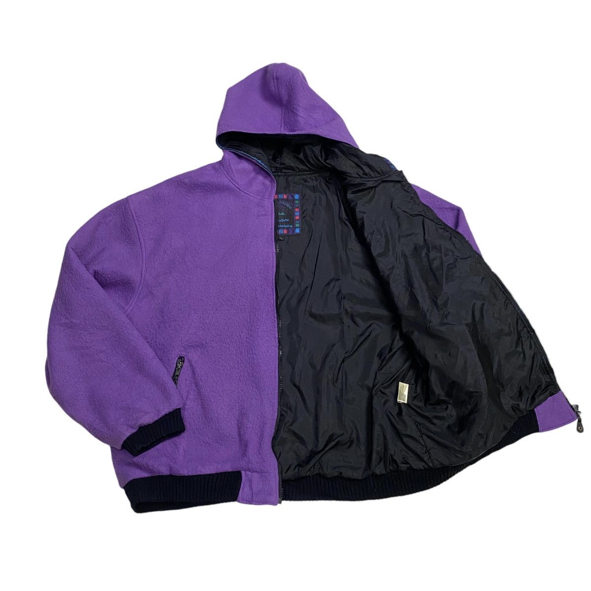 Billabong × Vintage Billabong 90s Fleece zipper hoodie Size US L / EU 52-54 / 3 - 8 Thumbnail