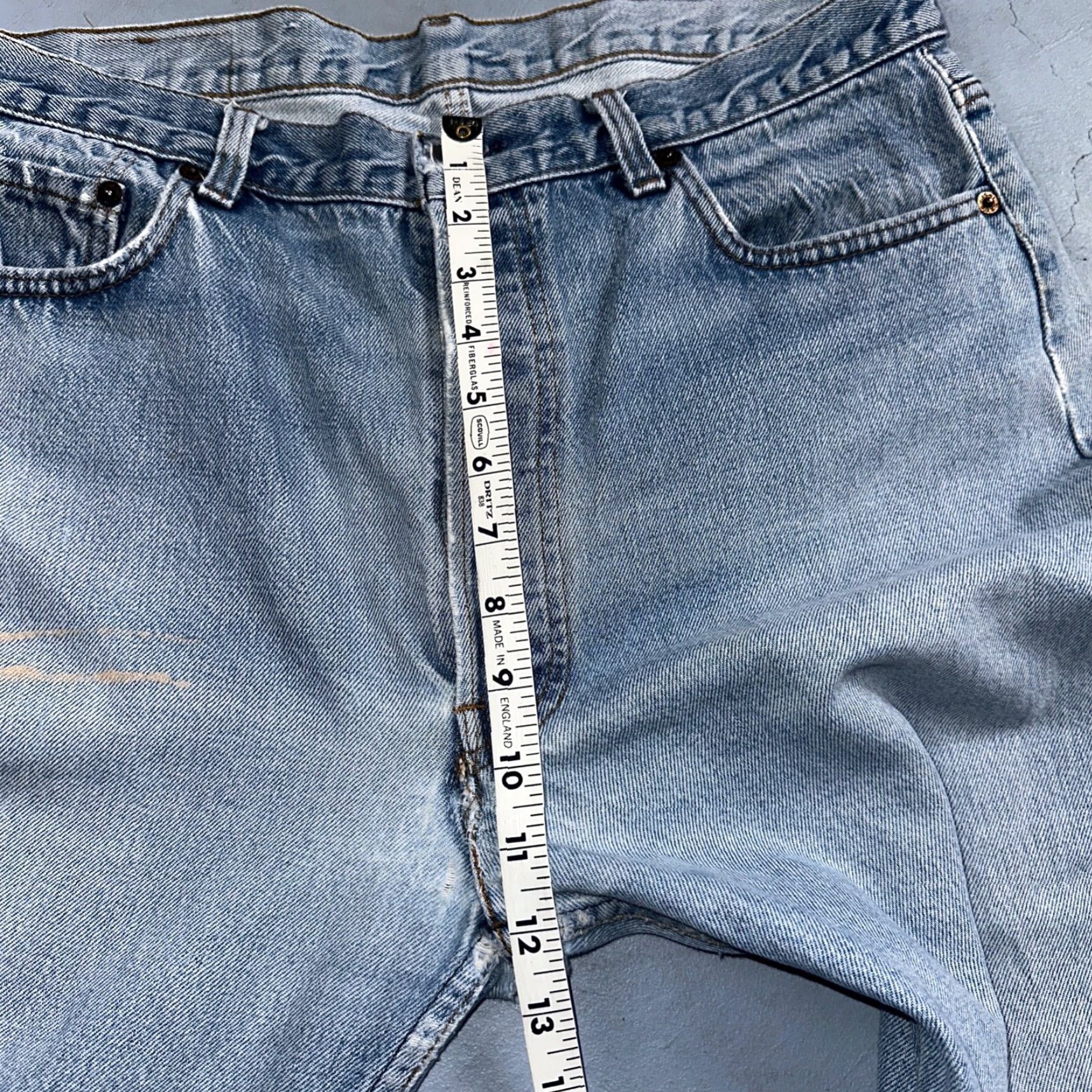 Levi's VINTAGE Levi's 501 Jeans 38x34 Light Blue 90s Straight Mens 501 Series Denim Cotton Button Closure Jeans Size US 38 / EU 54 - 6 Thumbnail
