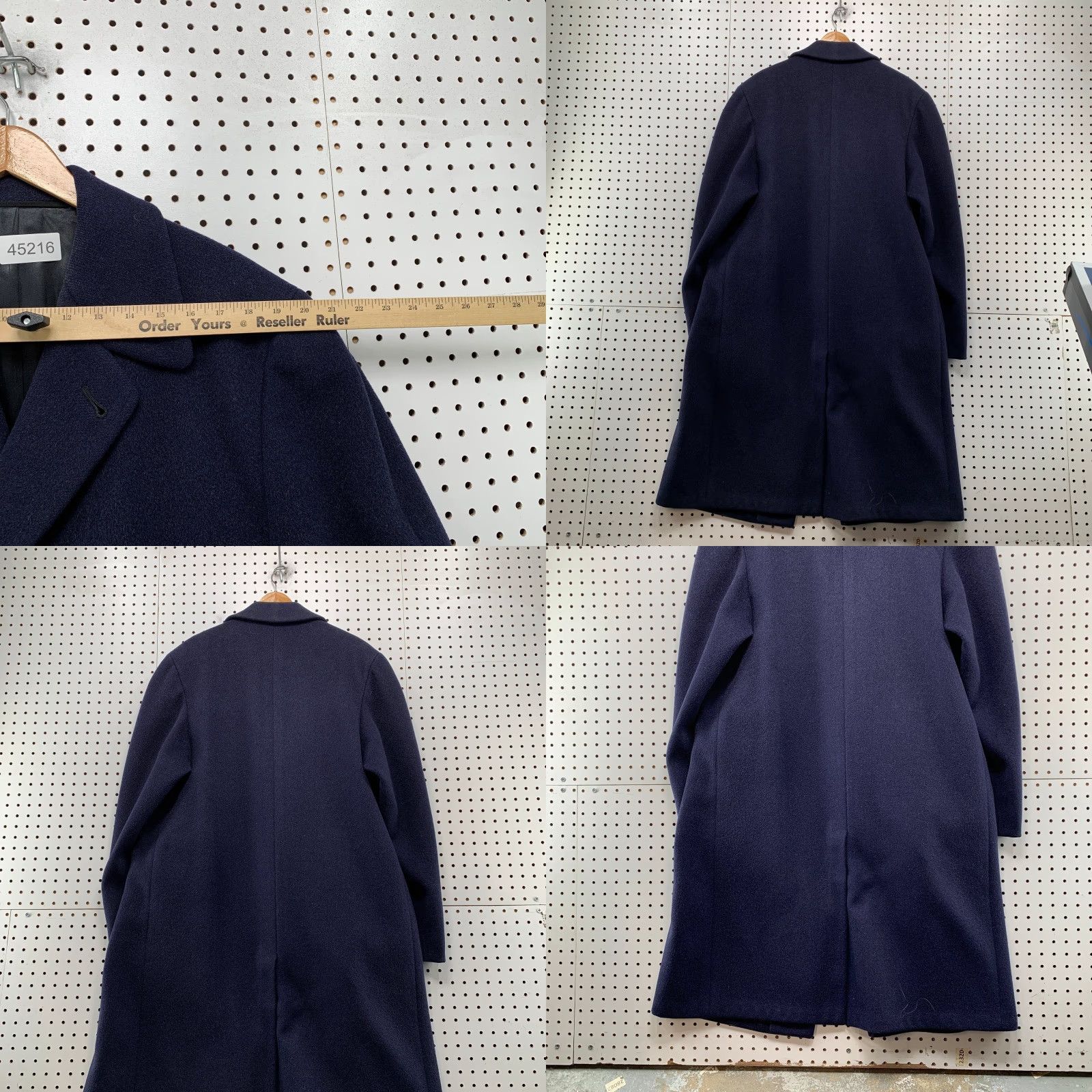 Vintage VINTAGE Kuppenheimer Wool Overcoat 40s 50s Mens 42 Navy Blue Made Union USA Jacket Coat Long Wool Solid Button Winter Fall Women? No gender. Size US XS / EU 42 / 0 - 9 Thumbnail