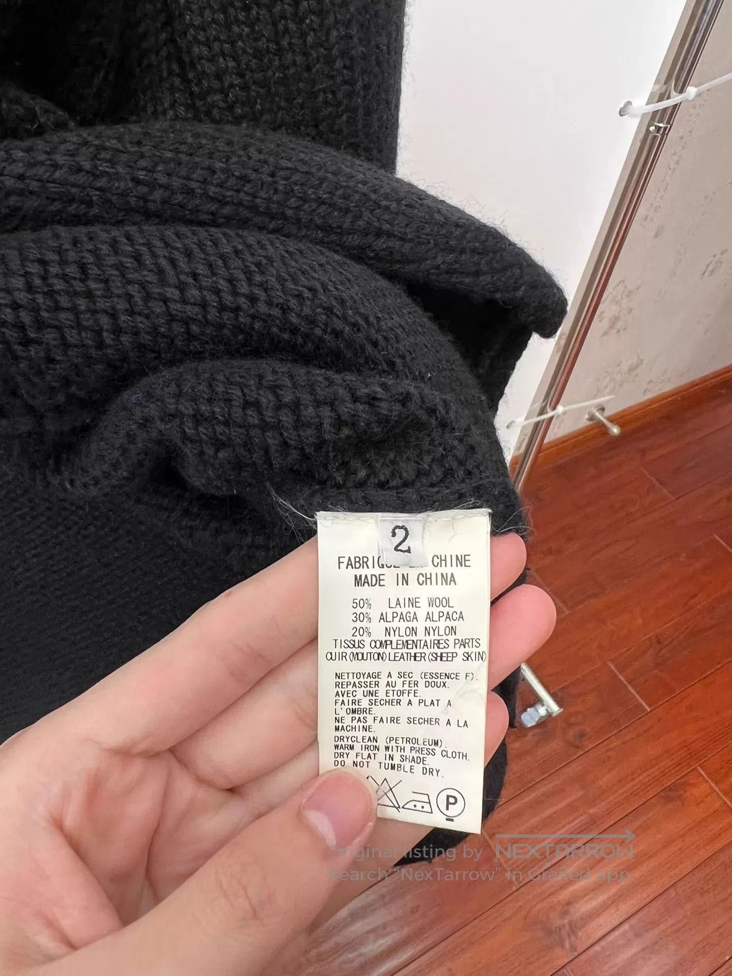 Yohji Yamamoto Black Knit Button. Size US M / EU 48-50 / 2 - 9 Thumbnail