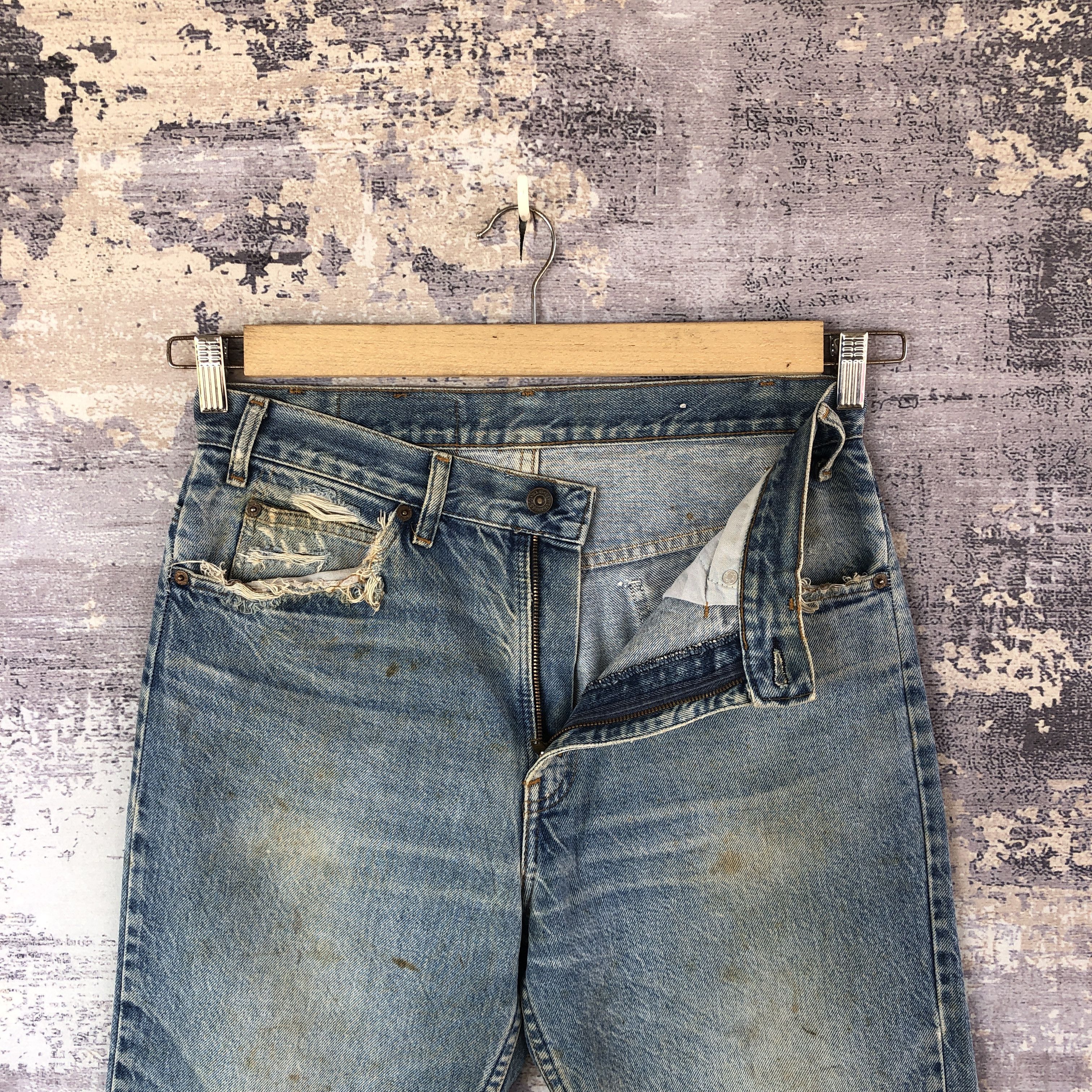 Levi's Vintage 80s Levis 505 Jeans Levi's Faded Stonewash Denim Size US 32 / EU 48 - 6 Thumbnail