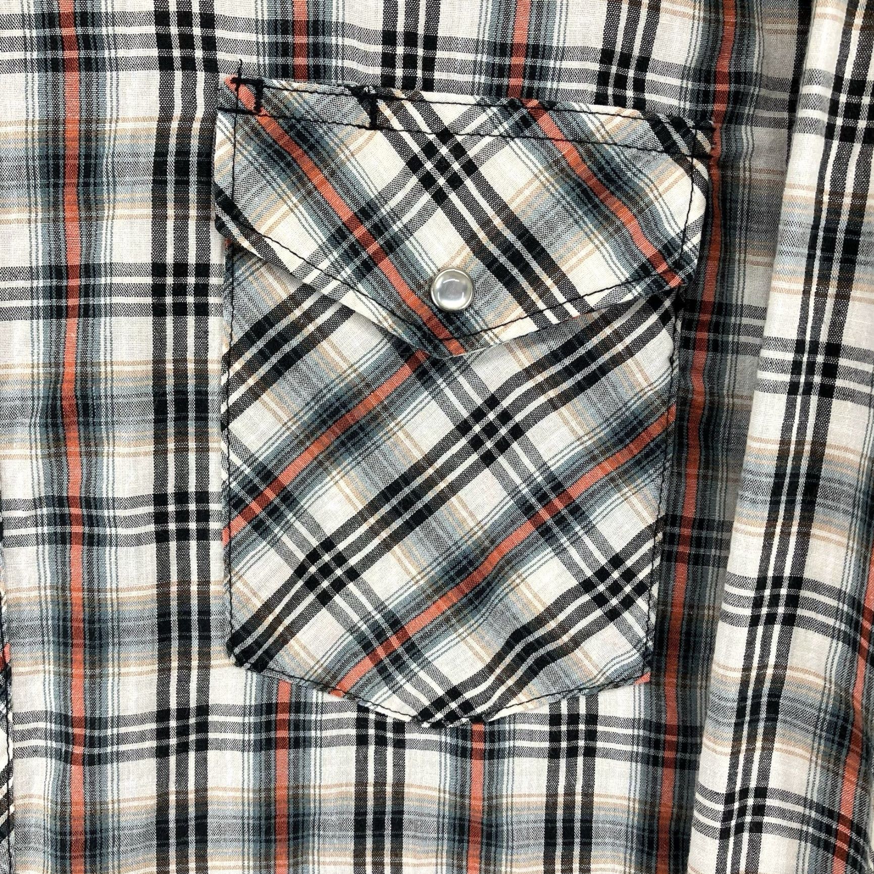 Wrangler Wrangler Shirt Western Pearl Snap Casual Men L Multicolor Plaid 90s Colorful Cowboy Silver Buttons Pockets Breathable Lightweight Cotton Blend Regular Size US L / EU 52-54 / 3 - 7 Thumbnail