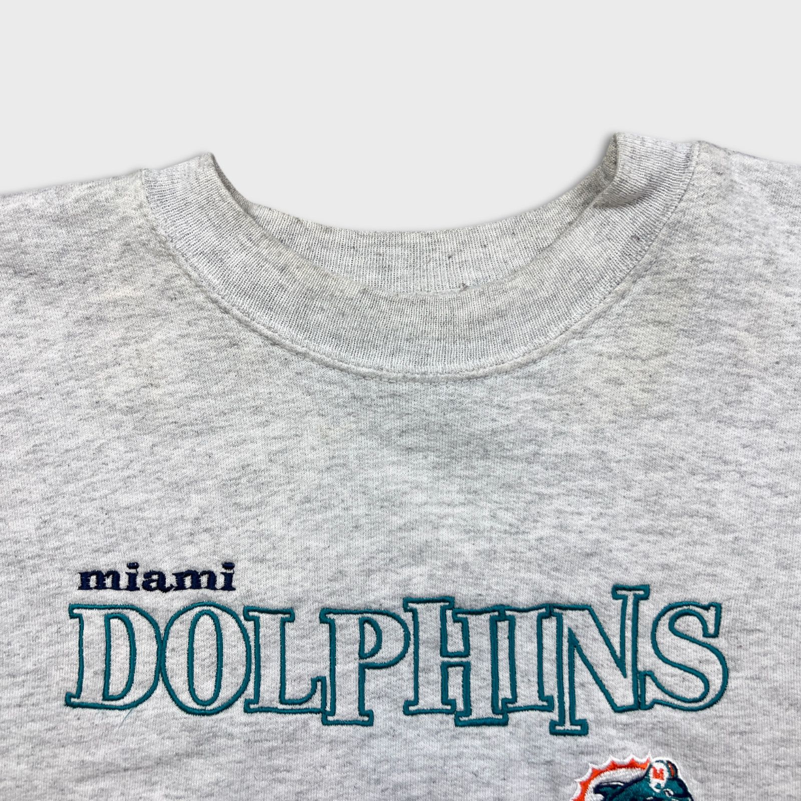 NFL × Vintage 90s Miami Dolphins Sweatshirt XL NFL Football Pullover Crewn Size US XL / EU 56 / 4 - 2 Thumbnail