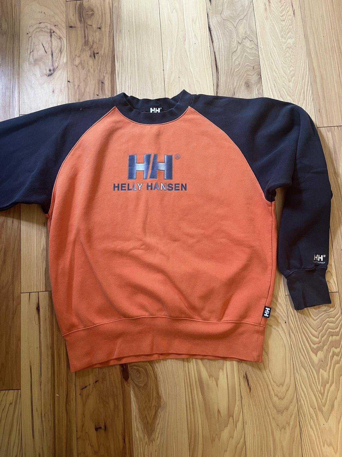 Helly Hansen Vintage navy blue and orange helly hansen sweatshirt Size US M / EU 48-50 / 2 - 5 Thumbnail