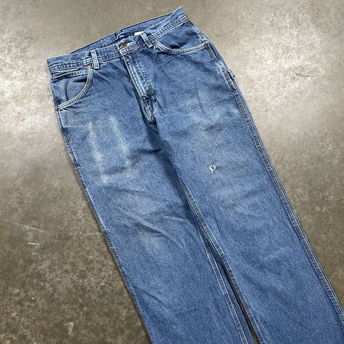 Vintage Vintage Key Baggy Carpenter Jeans Dark Wash Skater Denim Size US 32 / EU 48 - 6 Thumbnail