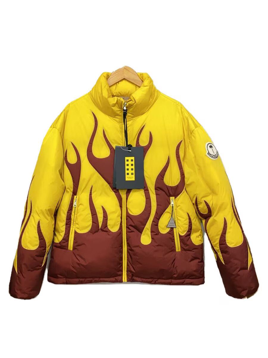 Palm Angels x Moncler Clancy Nylon Jacket Down Jacket Yellow