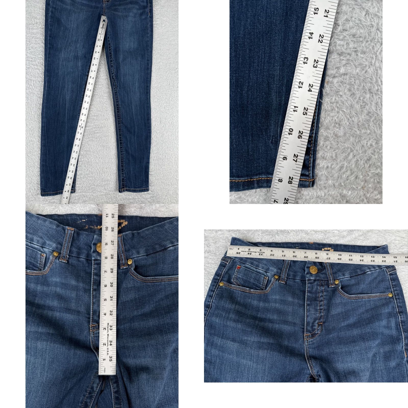 Vintage Seven7 Jeans Women 8 Blue Denim Tummyless High Rise Skinny Cotton Blend 28x28 Jeans Women 8 Blue Denim Skinny 28x28 Size 30" / US 8 / IT 44 - 8 Thumbnail