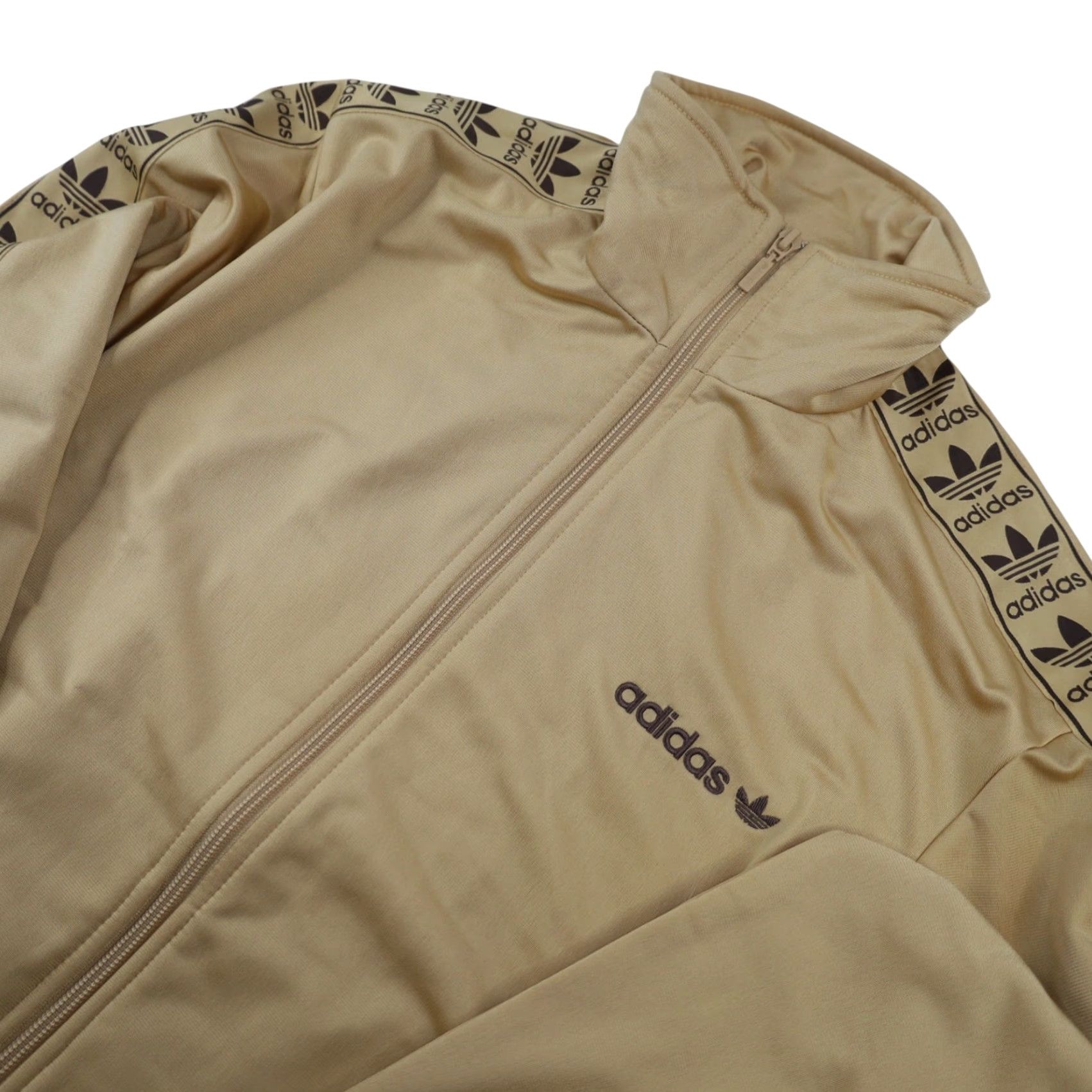 Adidas NWT Adidas Originals Track Jacket Mens Small Gold Tinto Repeat Tape Logo Size US S / EU 44-46 / 1 - 2 Thumbnail