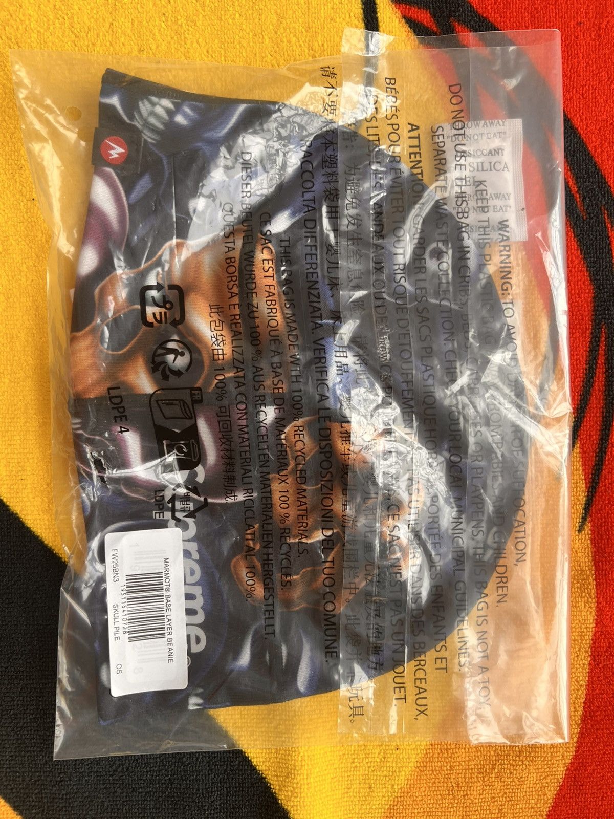 Supreme Supreme Marmot Skull Pile Base Layer Beanie (FW25) cap hat Size ONE SIZE - 21 Thumbnail