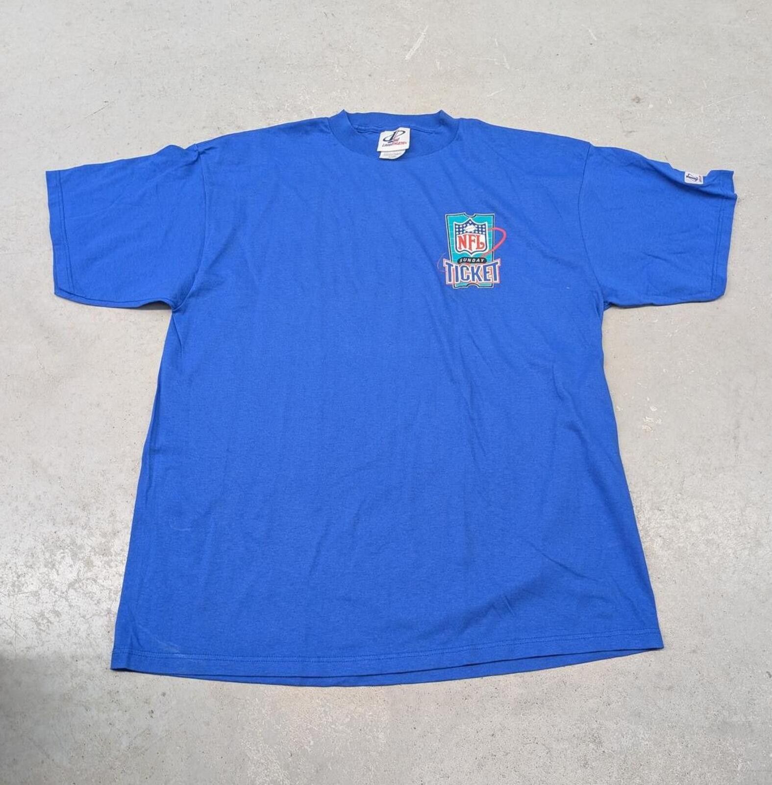 Logo Athletic Vintage NFL Sunday Ticket Logo Athletic Blue T-shirt Size US XL / EU 56 / 4 - 1 Thumbnail