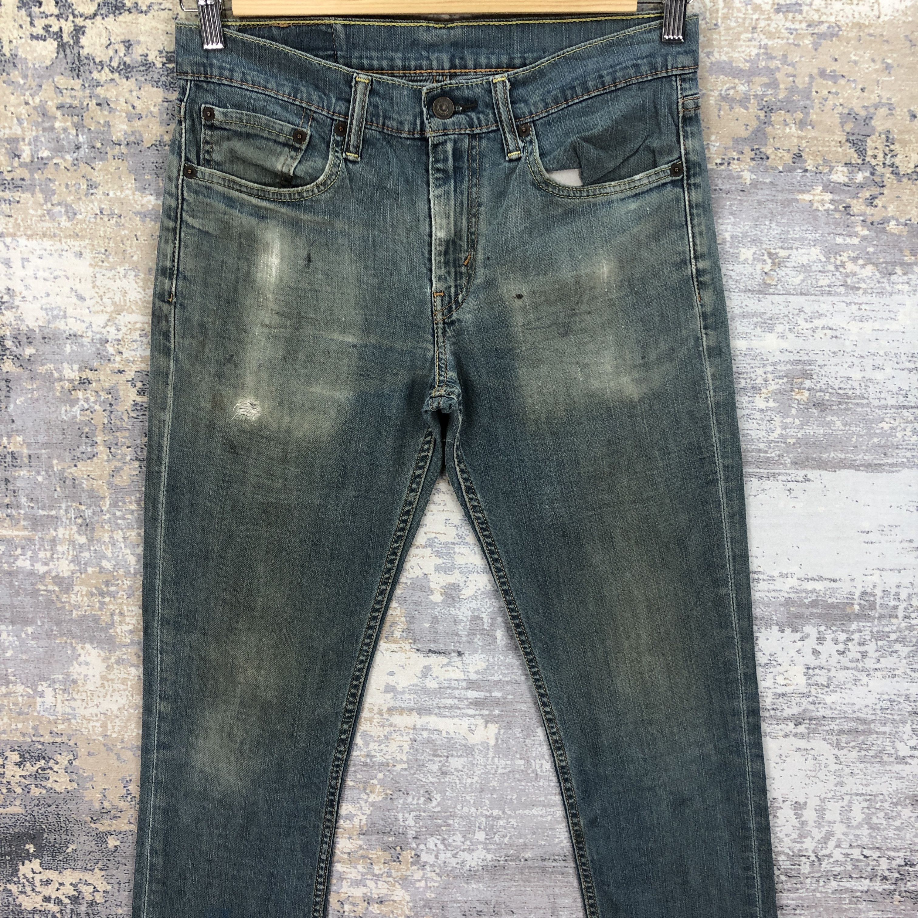 Levi's Vintage Levis 511 Skinny Denim Levi's Faded Washed Jeans Size US 30 / EU 46 - 3 Thumbnail