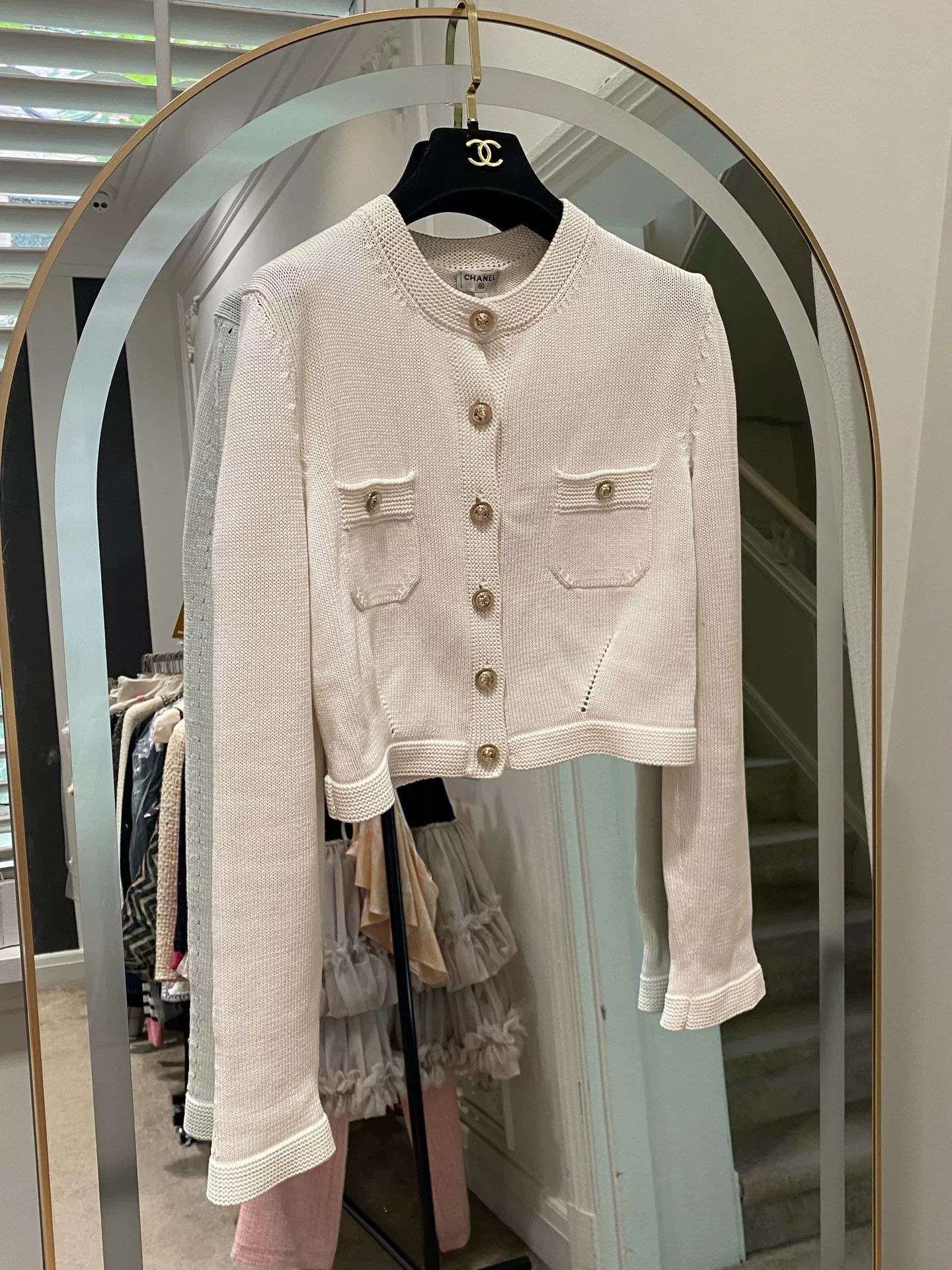 Chanel Chanel 21 Equestrian White Knit Cardigan Size US XS / EU 42 / 0 - 1 Thumbnail