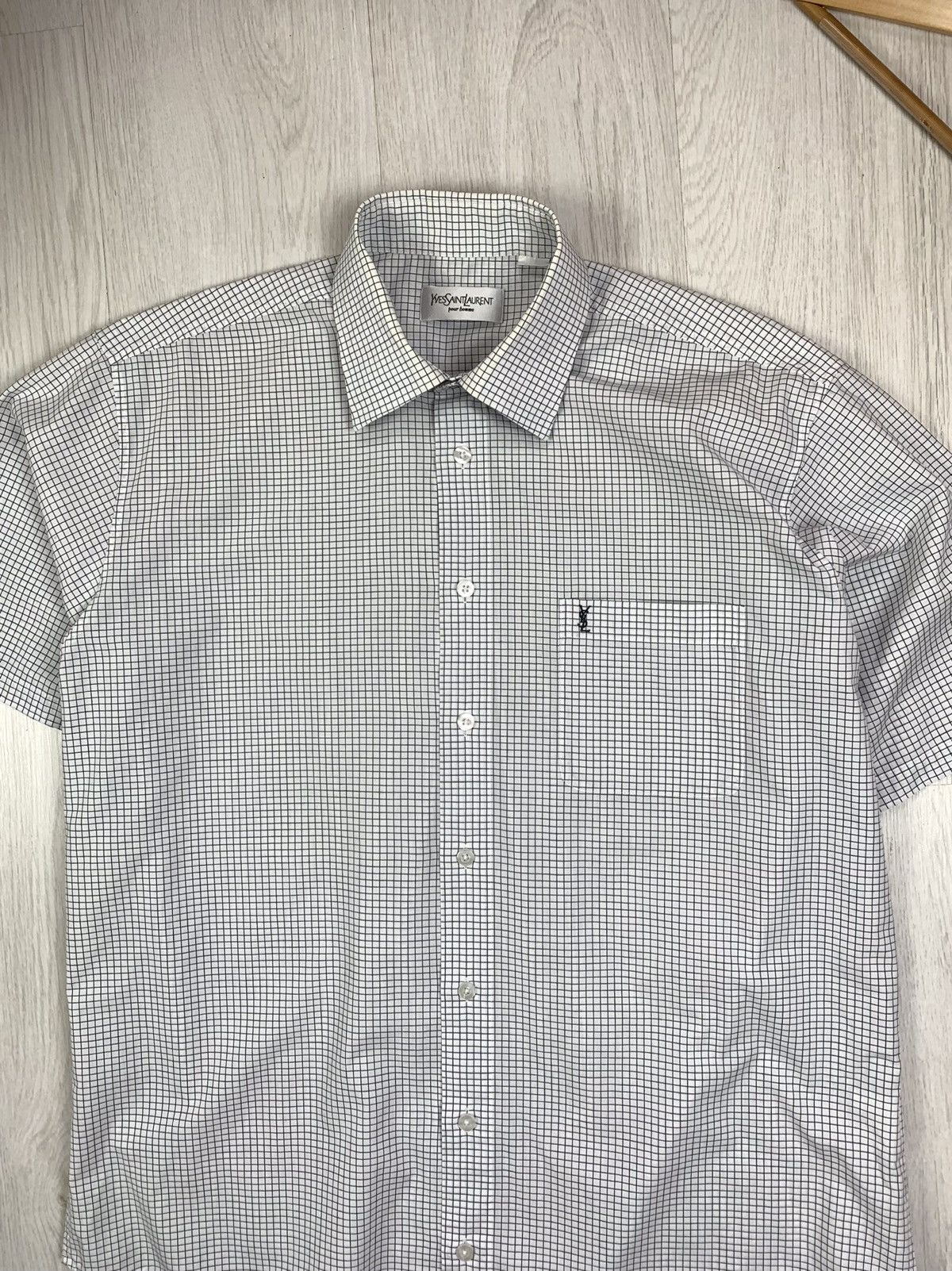 Yves Saint Laurent Yves Saint Laurent Vintage YSL Button Shirt Size L-XL Size US XL / EU 56 / 4 - 2 Thumbnail