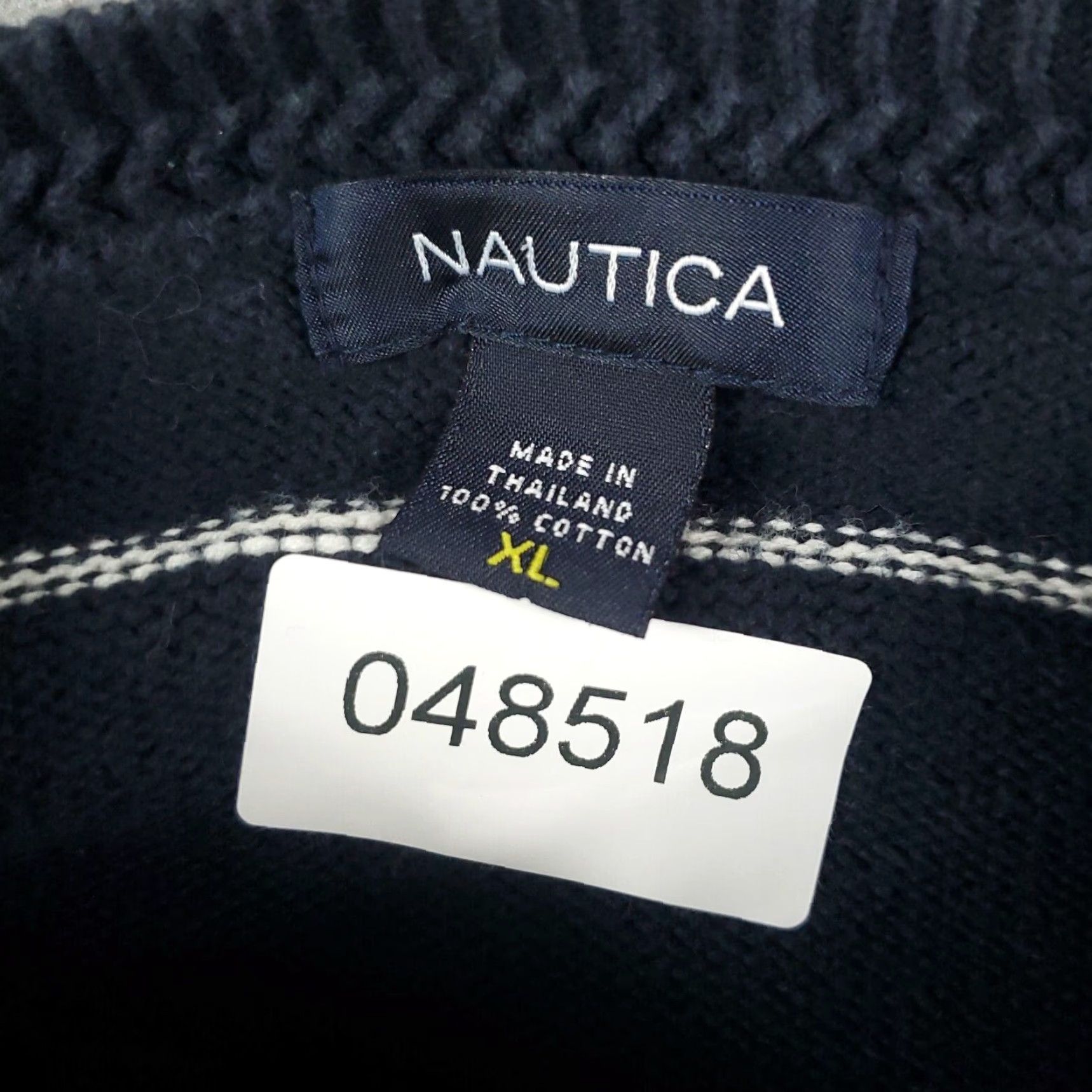 Nautica Nautica Blue Crew Neck Sweater Mens XL Cotton Knit Pullover Size US XL / EU 56 / 4 - 8 Thumbnail