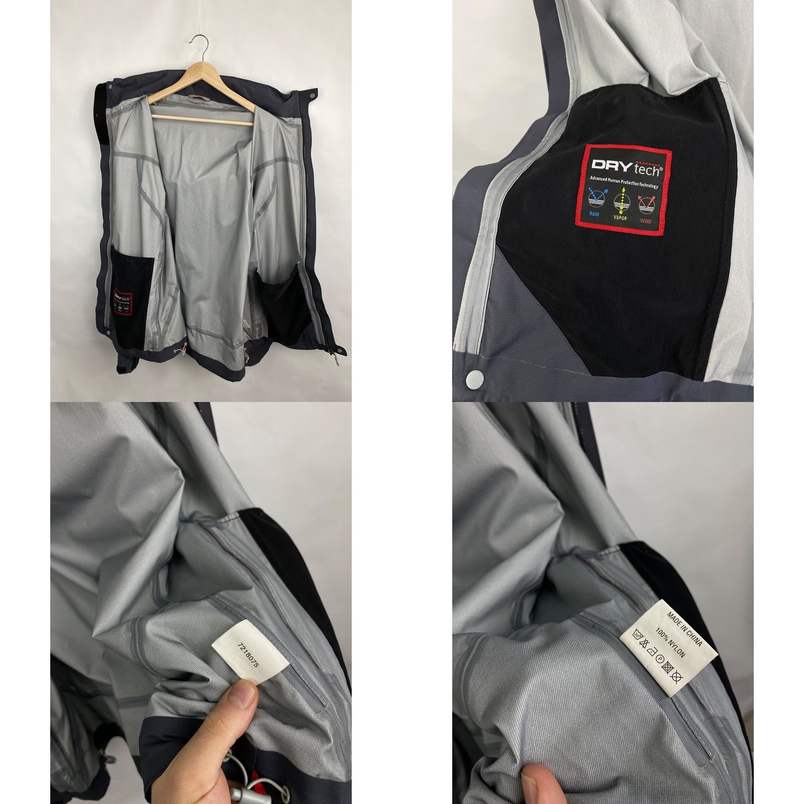 Mammut Mammut Dry Tech Outdoor Jacket XL Gray Men's Outdoor Jacket Size US XL / EU 56 / 4 - 8 Thumbnail