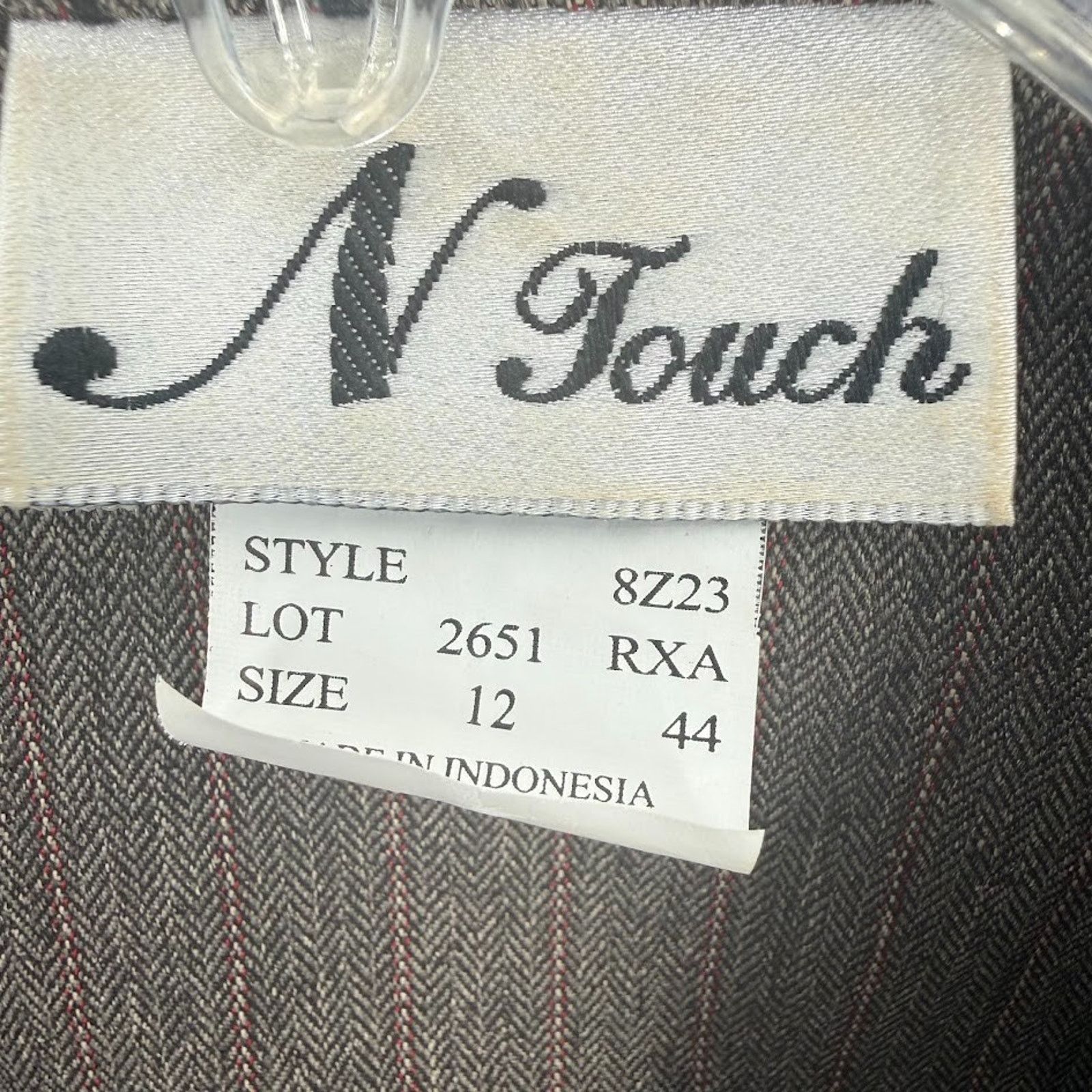 & Other Stories N Touch Blazer Womens SZ 12 Brown Herringbone Velvet Career Size XL / US 12-14 / IT 48-50 - 3 Thumbnail