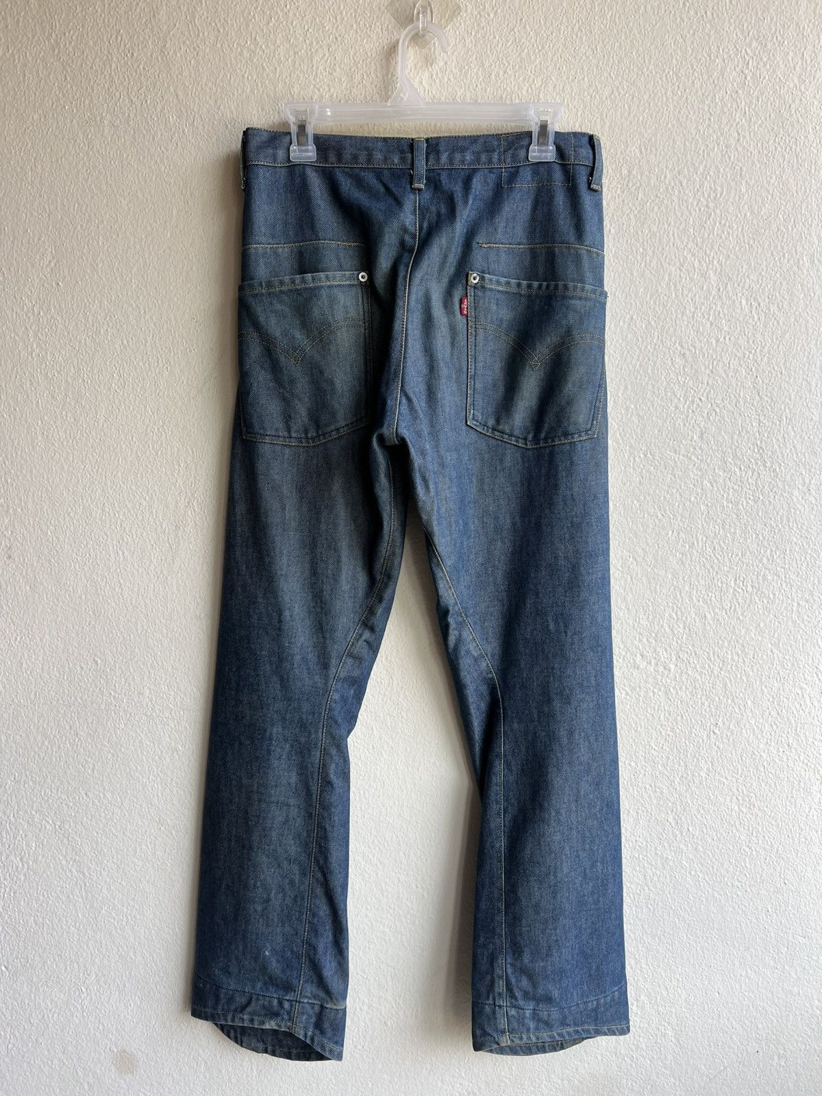 Levi's Vintage 2000 Levi’s Engineered Regular Dirty Mud Denim Jeans Size US 31 - 3 Thumbnail