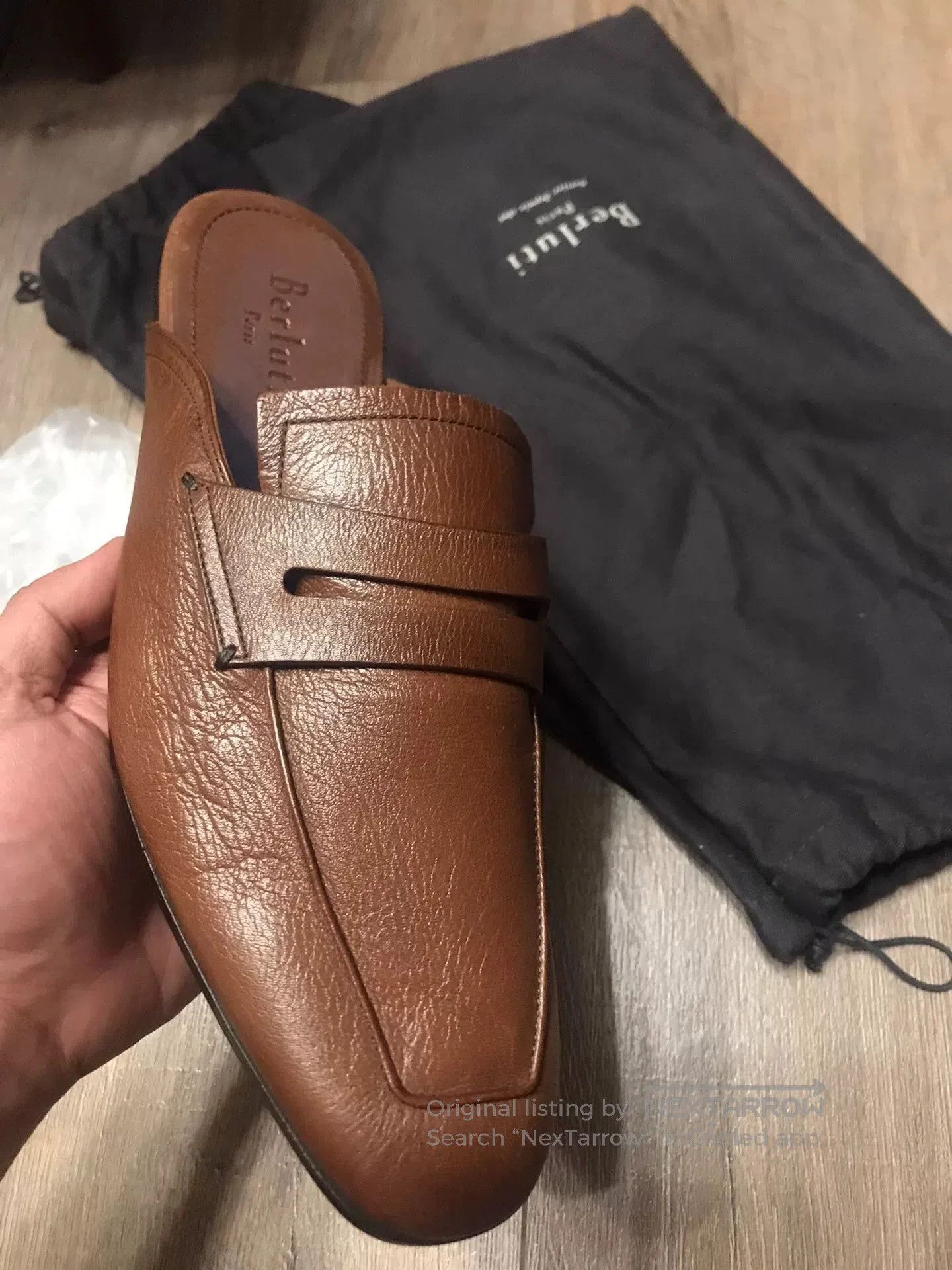 Berluti Berluti Brown Leather Mules. Size US 10 / EU 43 - 7 Thumbnail