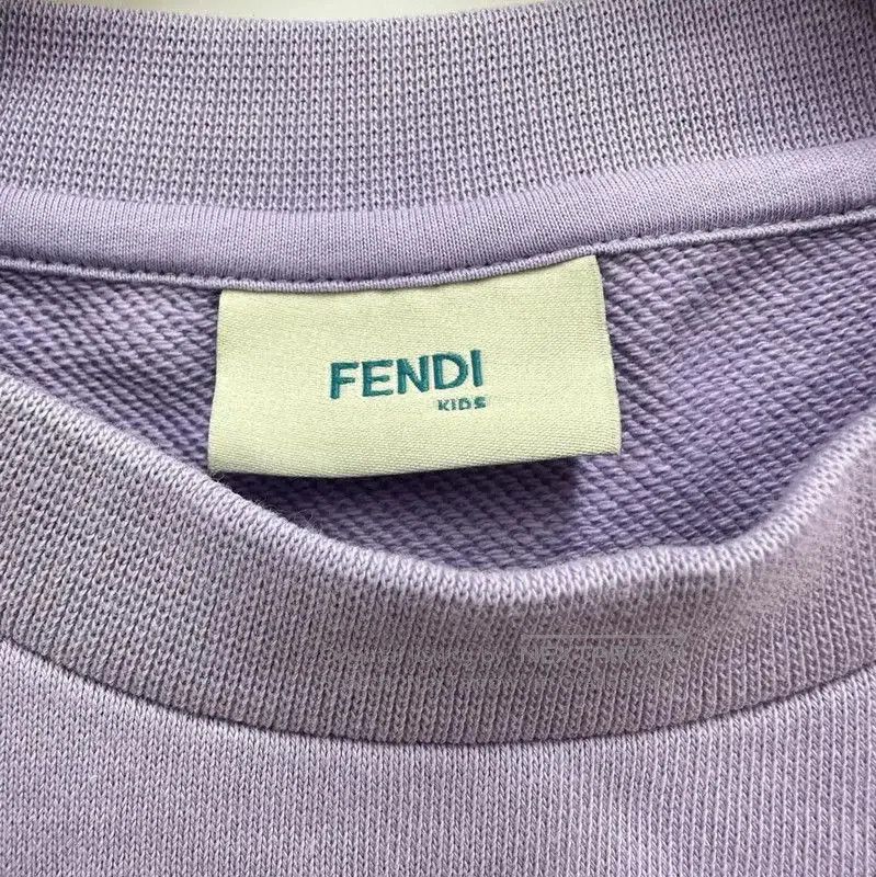Fendi Fendi Purple Short Sleeve T-Shirt with Orange Detail . Size M / US 6-8 / IT 42-44 - 3 Thumbnail