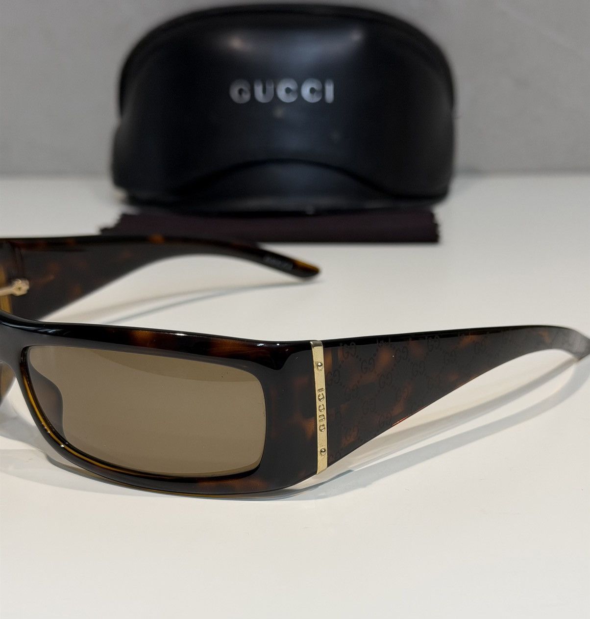 Gucci GUCCI Tom Ford FW 2004 Logo Slim Sunglasses GG1564/S Demna Size ONE SIZE - 5 Thumbnail