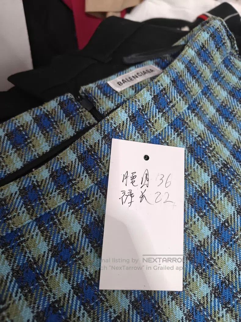 Balenciaga Balenciaga Plaid Short Skirt Size 39" - 5 Thumbnail