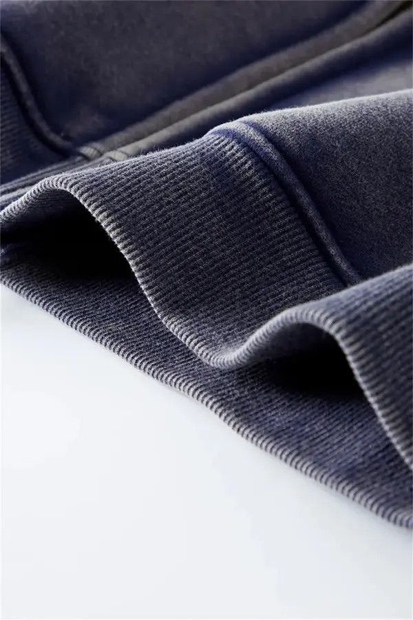 VIBE Washed Distressed Loose Zipper Hoodie Sweatshirt y2k Size US L / EU 52-54 / 3 - 8 Thumbnail
