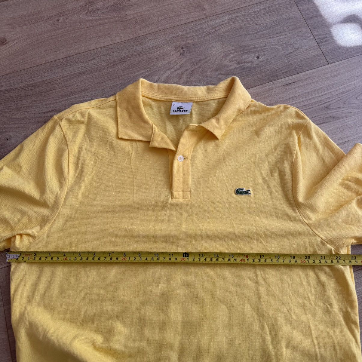 Lacoste Lacoste Classic Fit Yellow Short Sleeve Polo Shirt Size US XXL / EU 58 / 5 - 5 Thumbnail