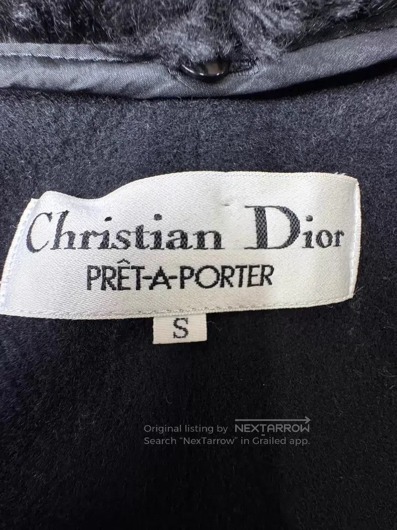 Dior Dior Black wool collar coat Size S / US 4 / IT 40 - 7 Thumbnail