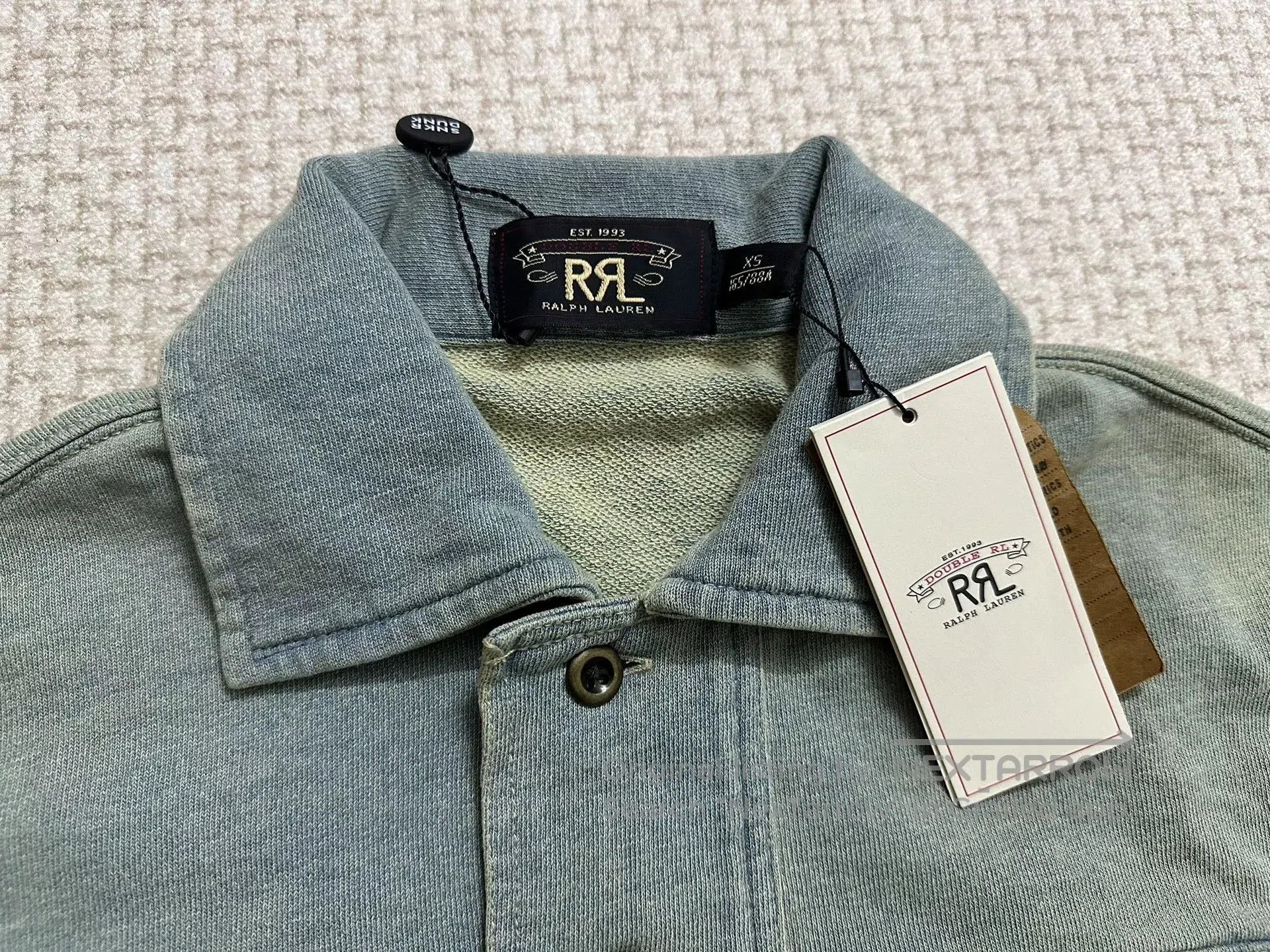 RRL Ralph Lauren RRL Vintage Indigo Distressed Pullover Sweatshirt. Size US XS / EU 42 / 0 - 3 Thumbnail