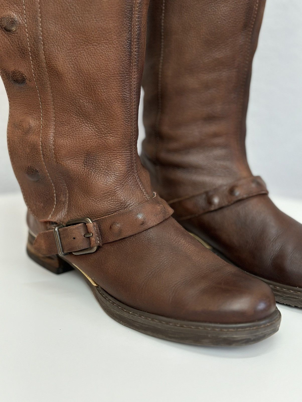 A.S.98 Vintage AS 98 Leather Hight Boots Ankle Rick Owens Style GOA Size US 8 / IT 38 - 7 Thumbnail