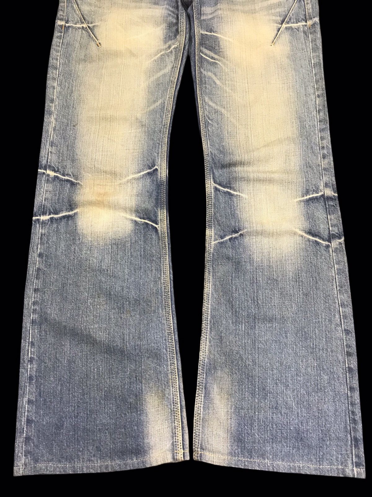 Japanese Brand 💥FLARE💥NCFM Japan Design Seditionari Fade Flare Denim F108 Size US 34 / EU 50 - 7 Thumbnail