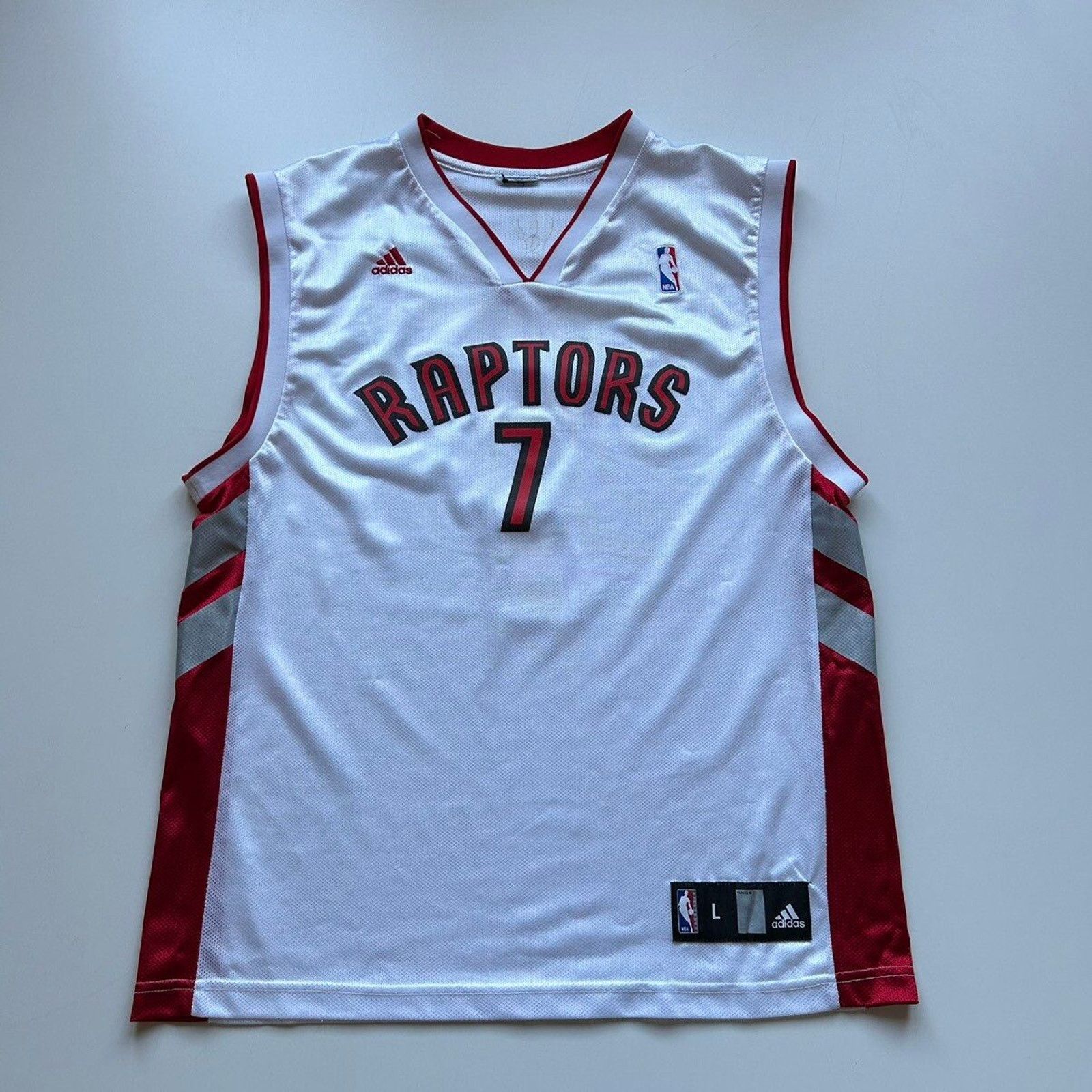 Adidas Vintage 2000s Toronto Raptors Bargnani #7 Adidas NBA Jersey Size US L / EU 52-54 / 3 - 1 Thumbnail