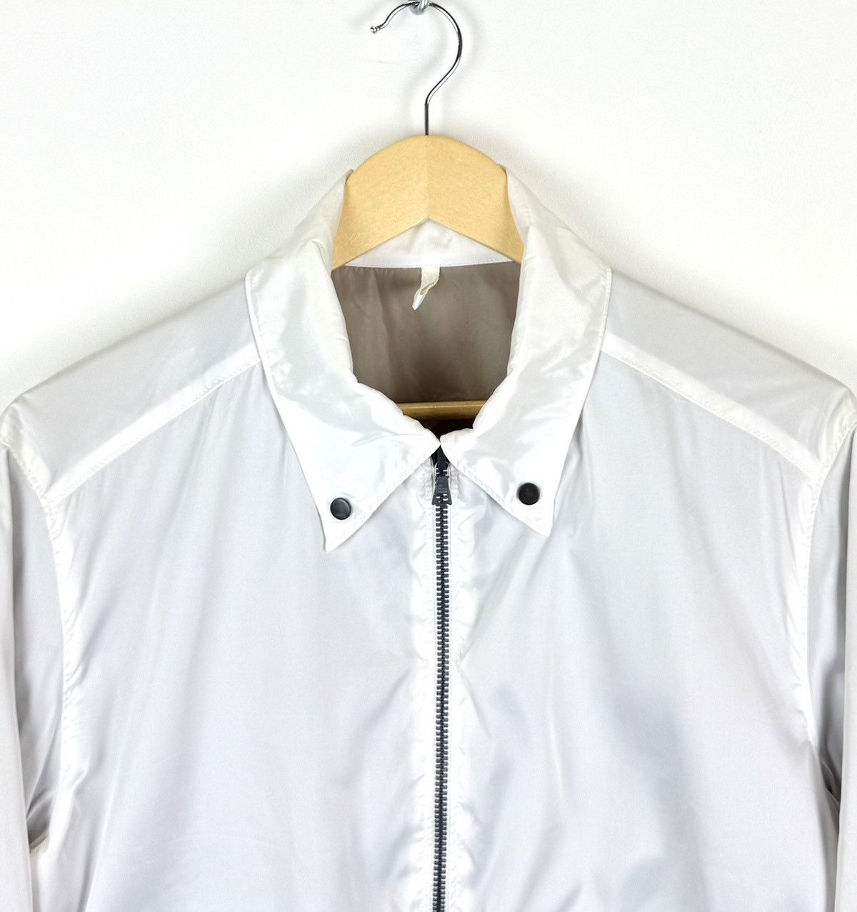 Vintage Vintage Archive hLam Milano Full Zip Nylon Jacket White Top Size L / US 10 / IT 46 - 2 Thumbnail