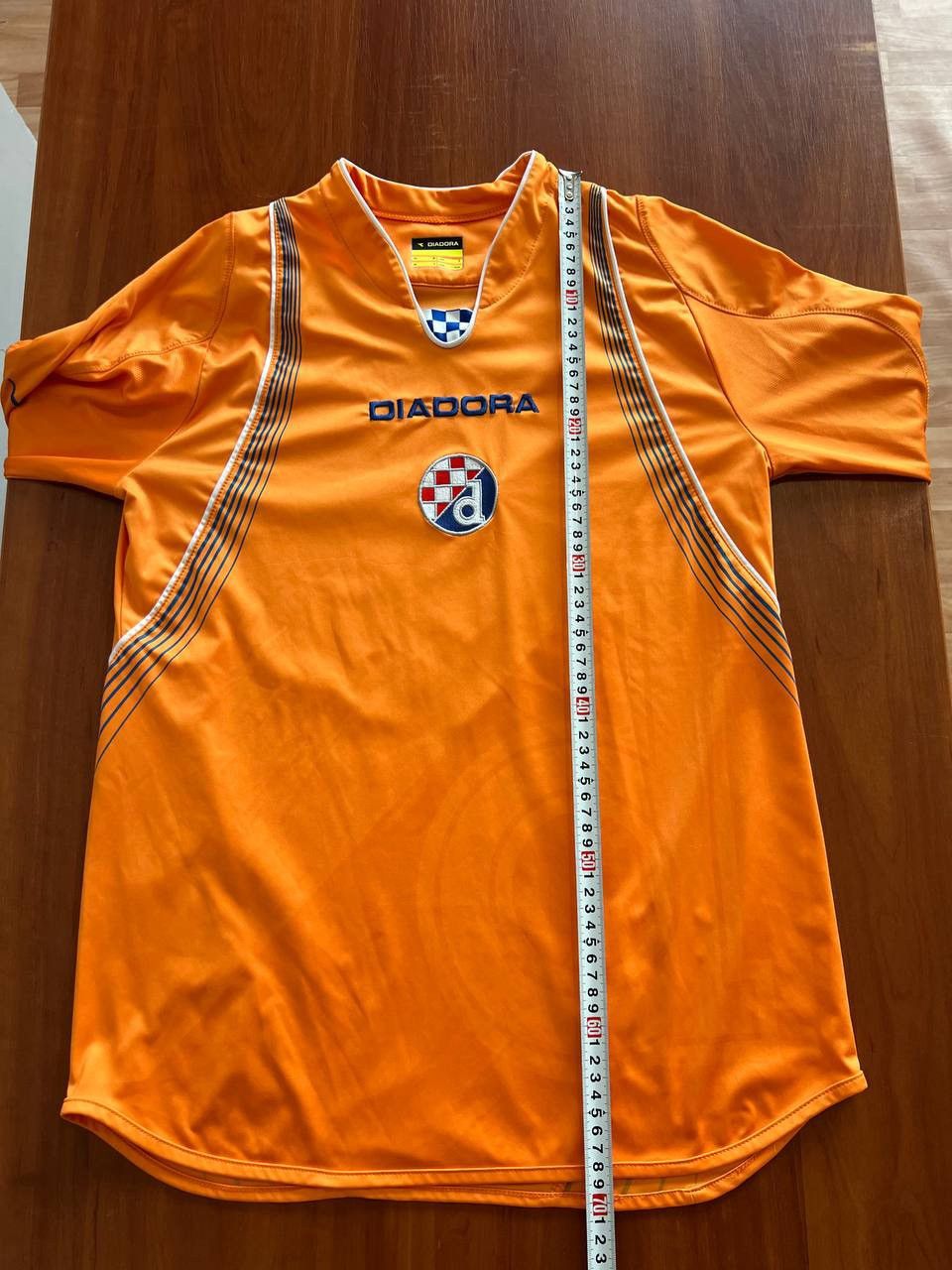 Vintage 2007/9 DINAMO ZAGREB #4 MATCH WORN DIADORA SOCCER JERSEY SzM Size US M / EU 48-50 / 2 - 11 Thumbnail