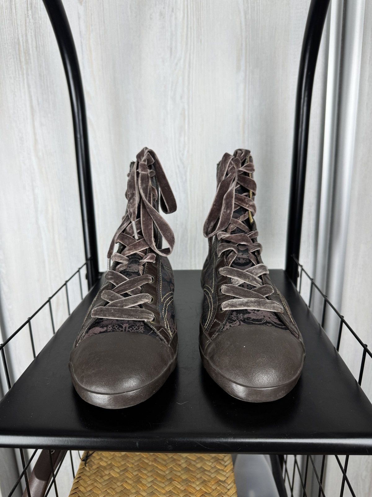 Nike Vintage 2007 Nike Sixton Premium Mid Brown Leather Size 8.5 Size US 8.5 / IT 38.5 - 5 Thumbnail